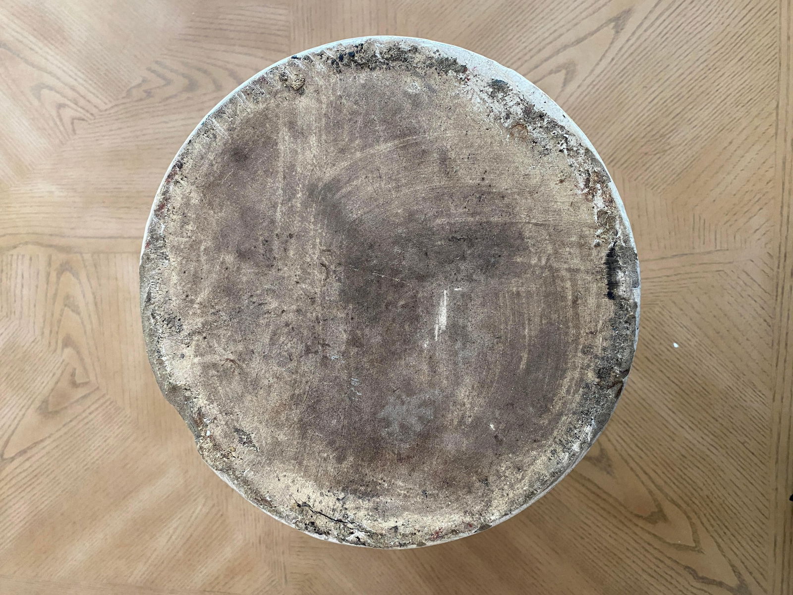 Late 19th Century Southern Folk Art Hand Painted European Cityscape on Whiskey Jug Crock Lamp - 8