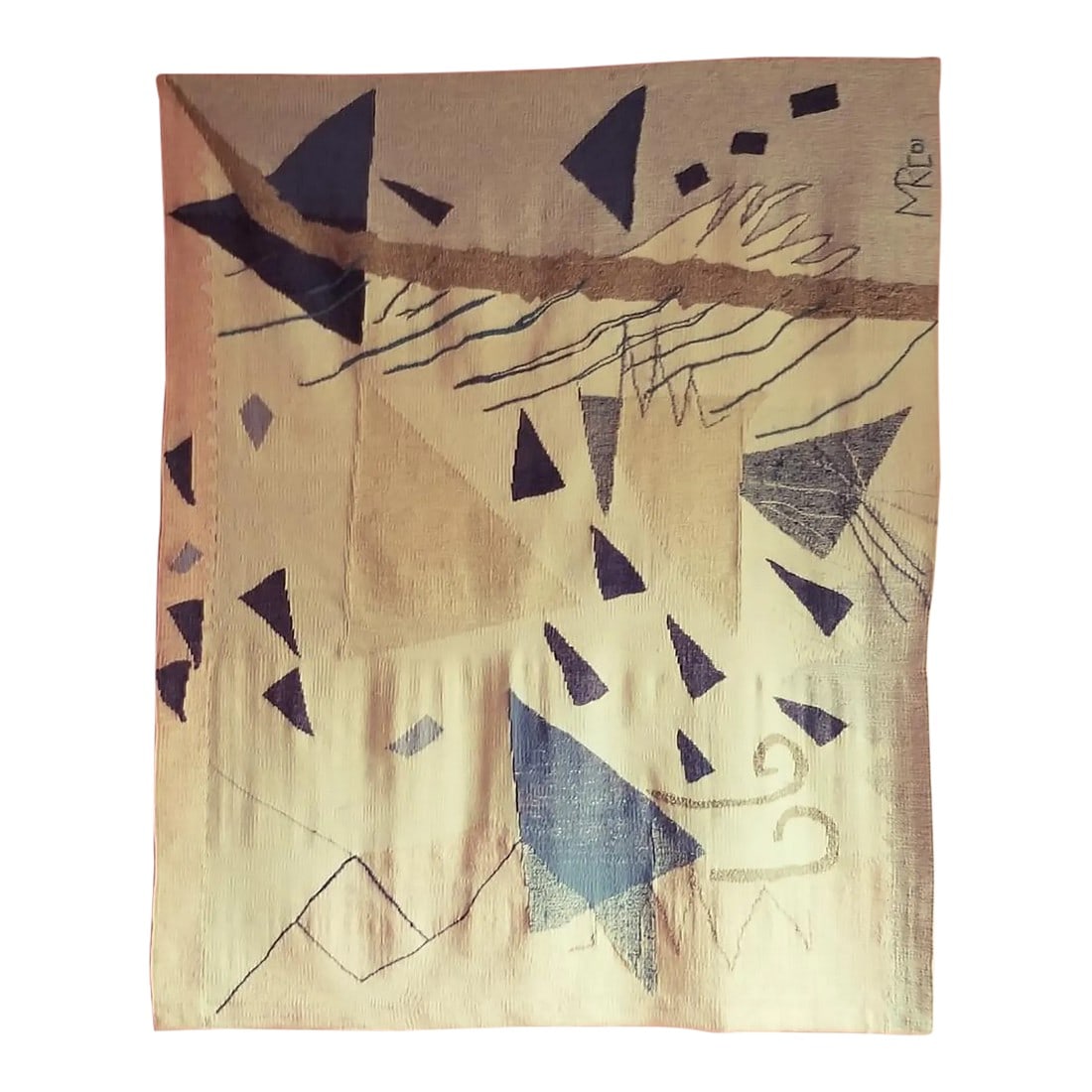 Triangle V: Law of Three Series Hand Woven Tapesty (1 of 4)