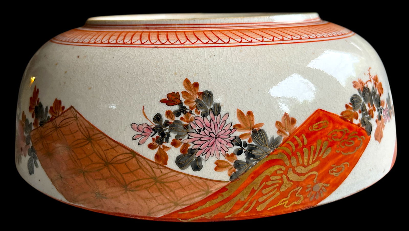 19th Century Antique Meiji Period Kutani-Style Imari Porcelain Nesting Bowls- Set of 3 - 7