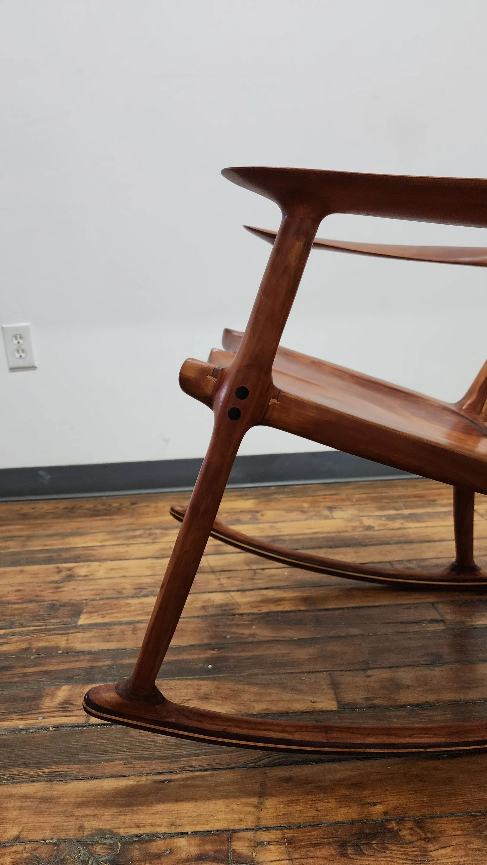 1980s Vintage Sam Maloof Style Rocking Chair - 10