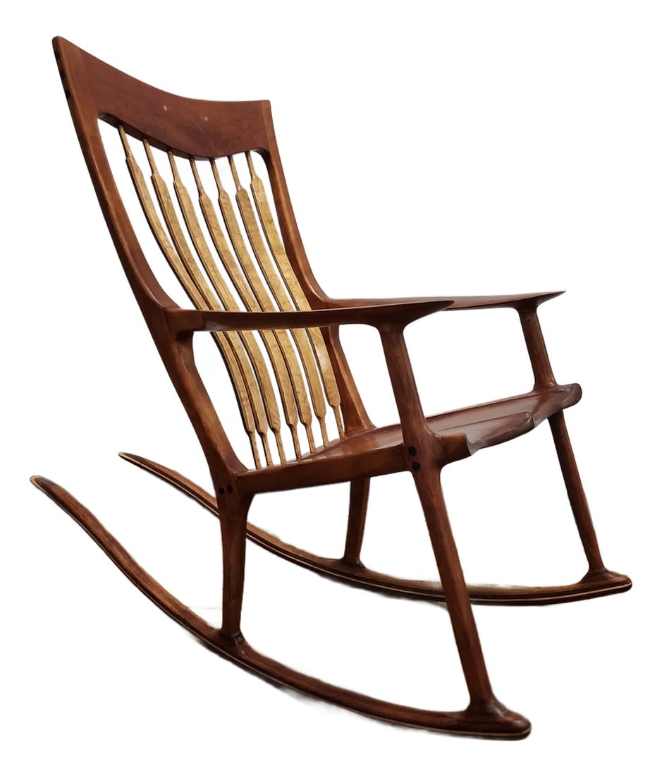 1980s Vintage Sam Maloof Style Rocking Chair (1 of 11)