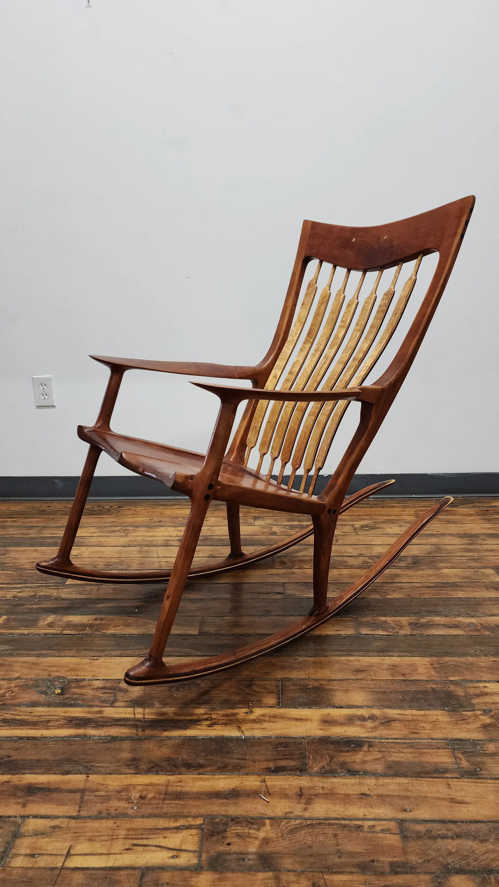 1980s Vintage Sam Maloof Style Rocking Chair - 2
