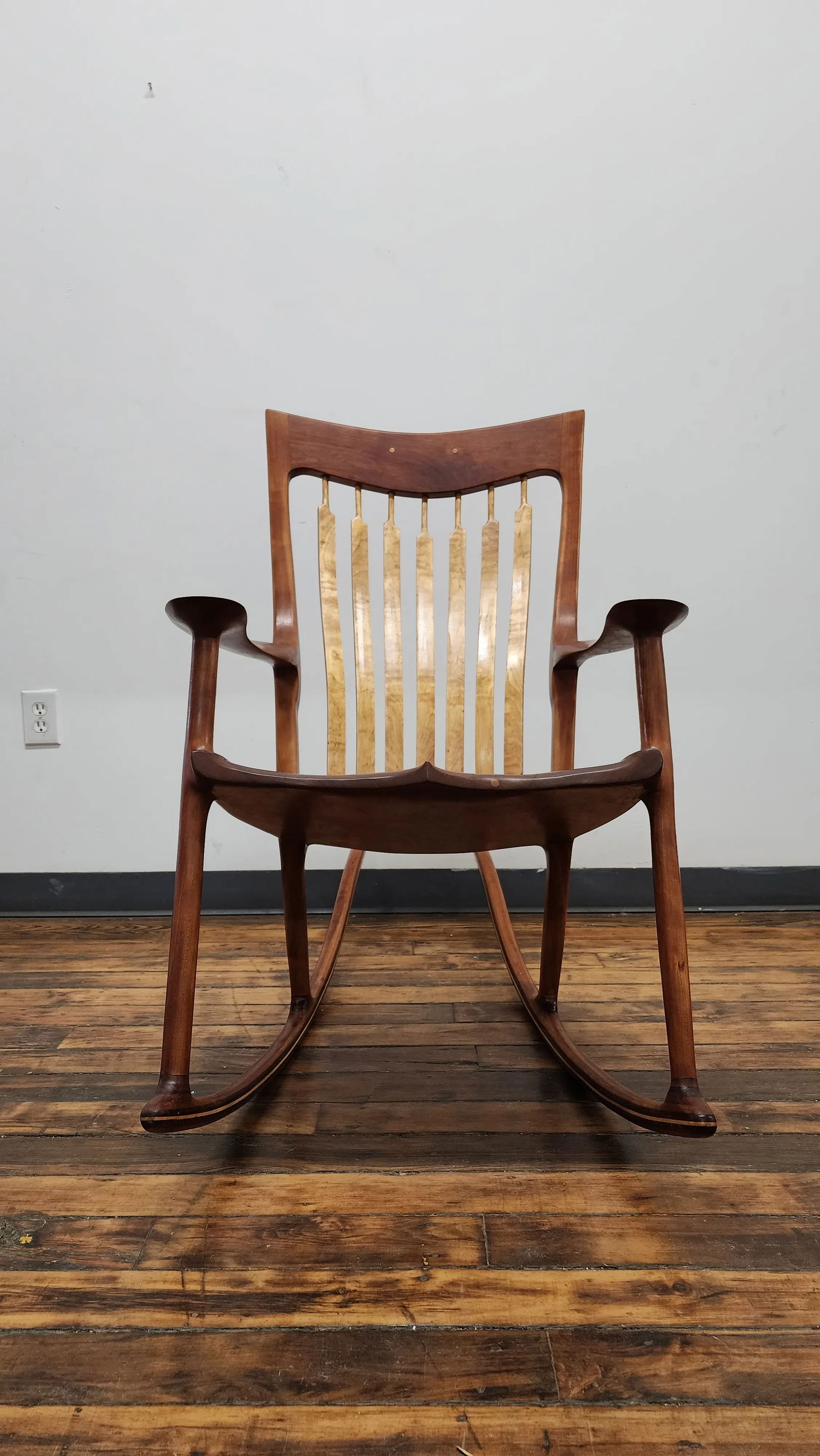 1980s Vintage Sam Maloof Style Rocking Chair - 3