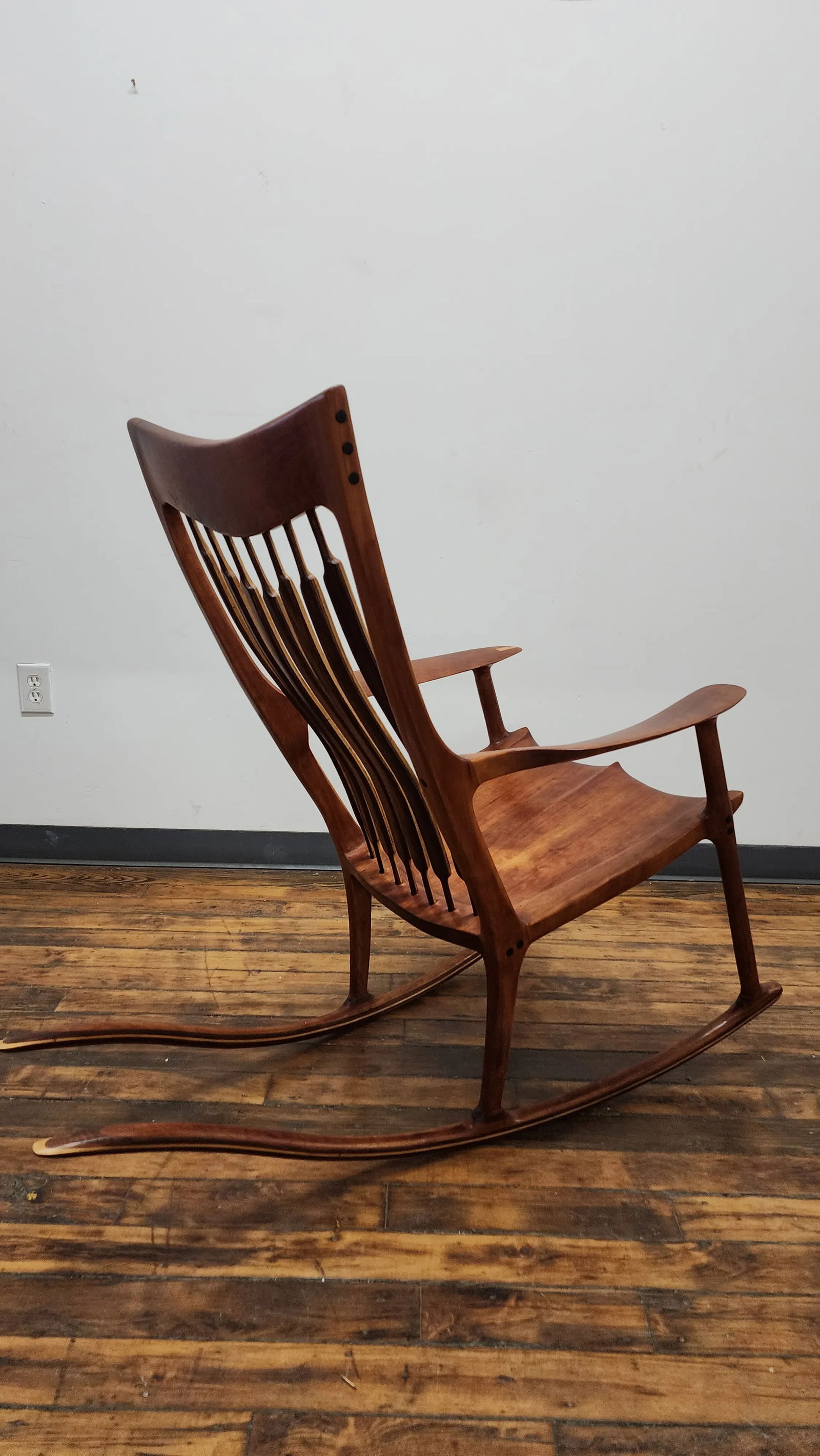 1980s Vintage Sam Maloof Style Rocking Chair - 6