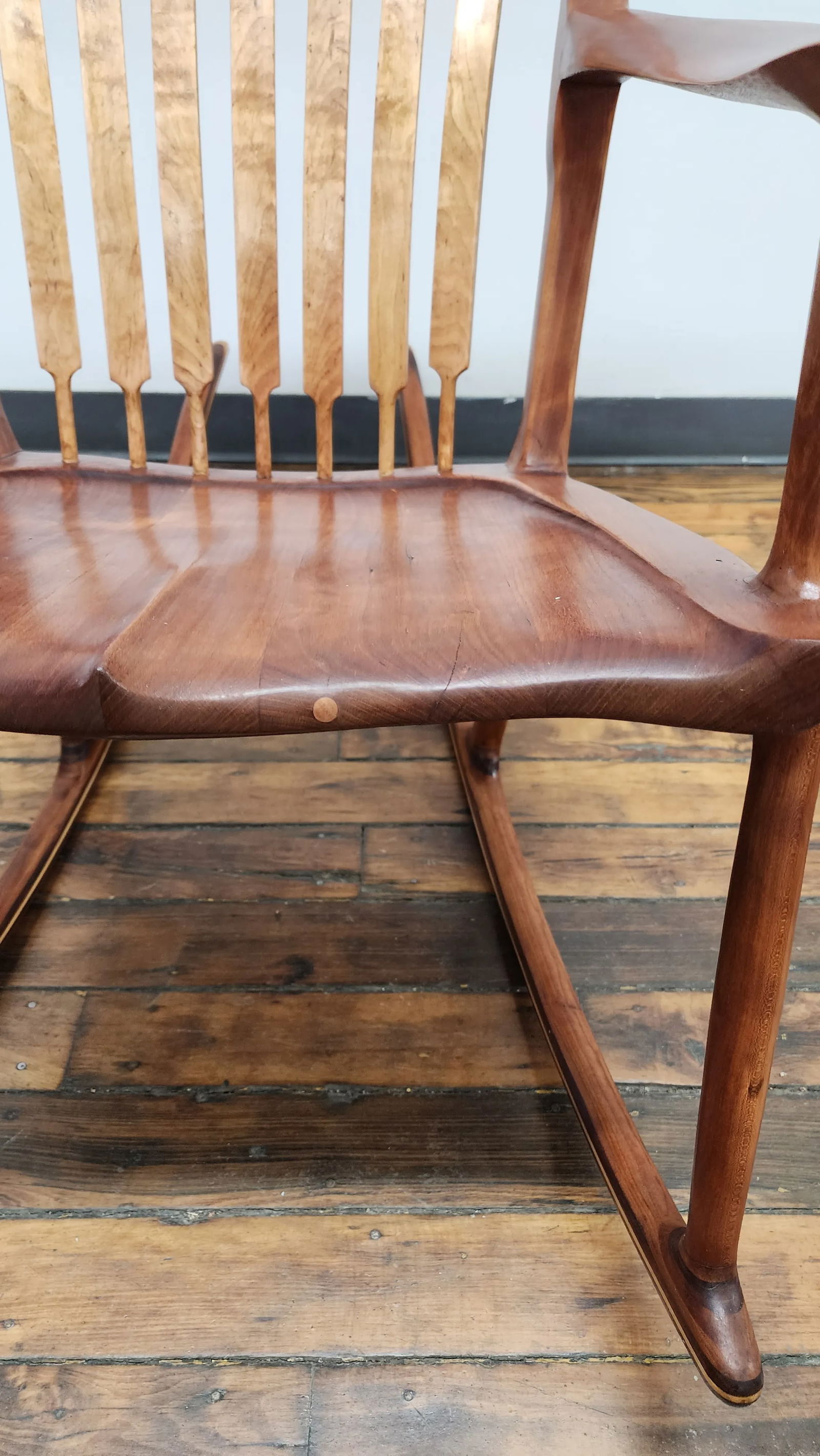 1980s Vintage Sam Maloof Style Rocking Chair - 9