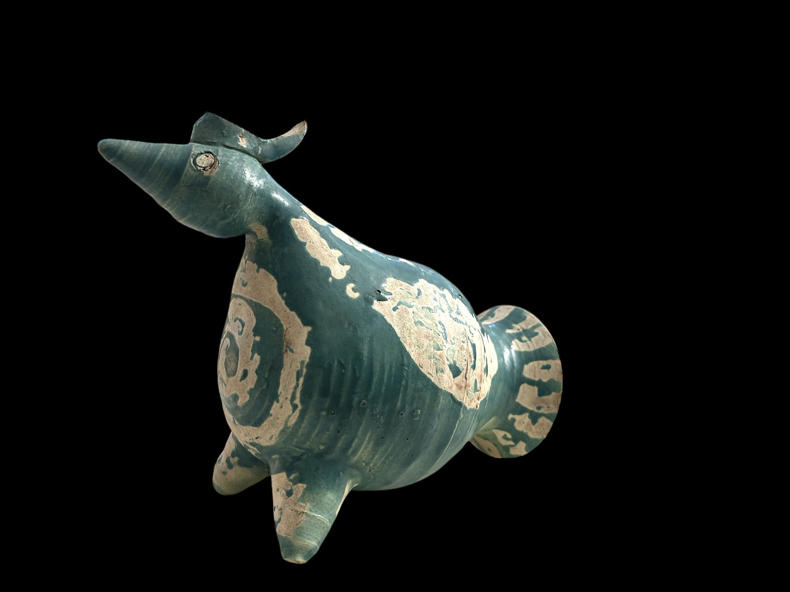 1950s Blue Bird Vase by Dodie Thayer Signed - 3