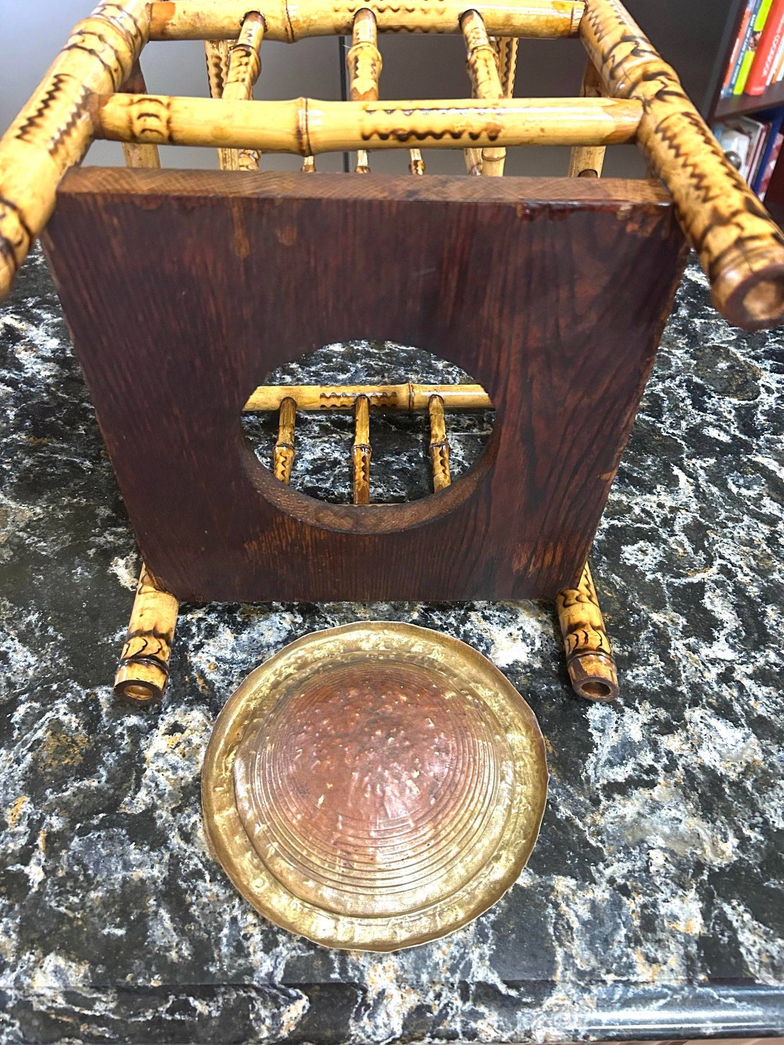 19th Century Antique English Victorian Burnt Bamboo Umbrella/Cane Stand Circa 1890 - 11