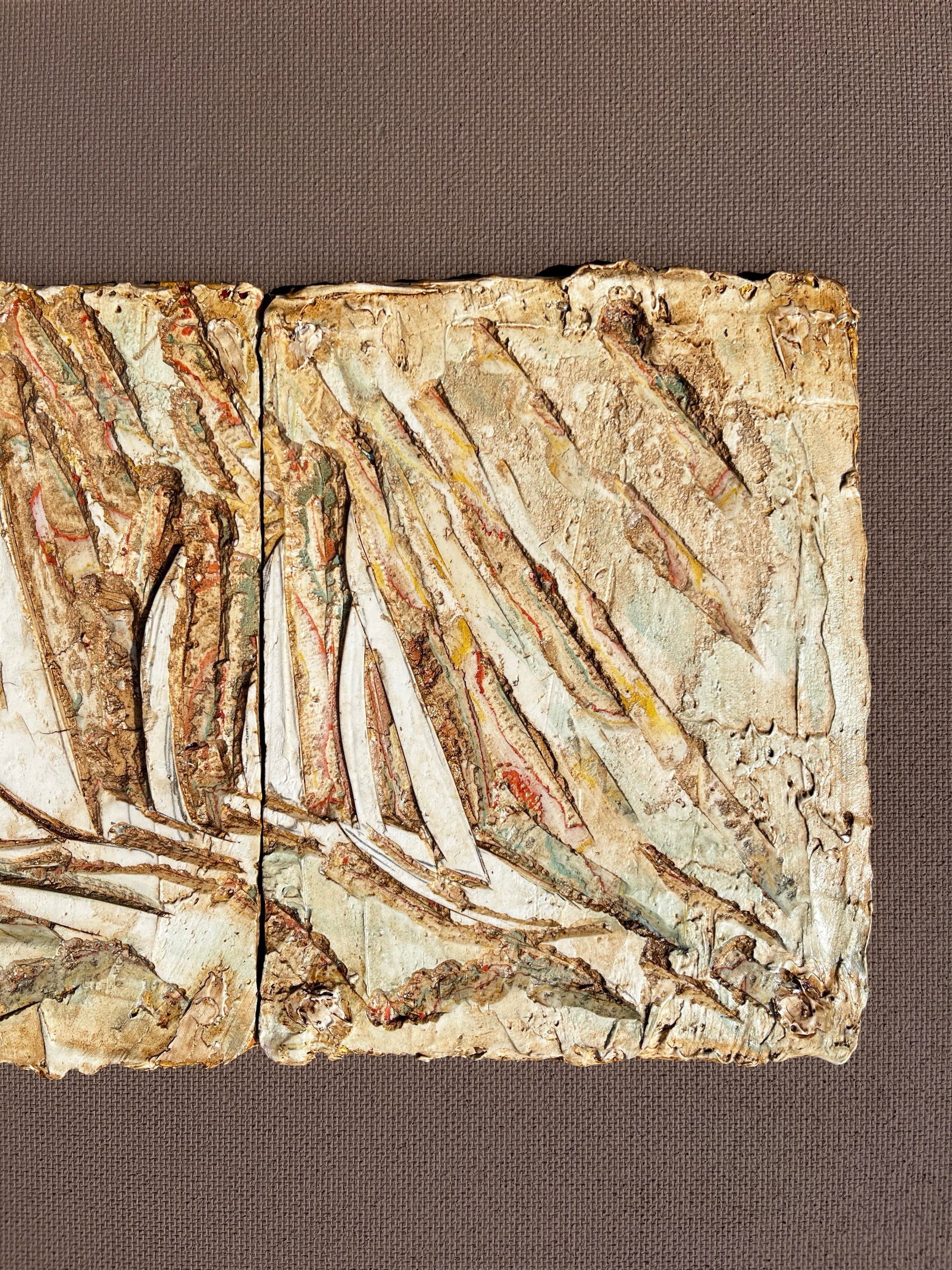 1970s Brutalist Nautical Bas Relief "The Racers" by Marilyn Lilygren – Framed Sailing Regatta - 6