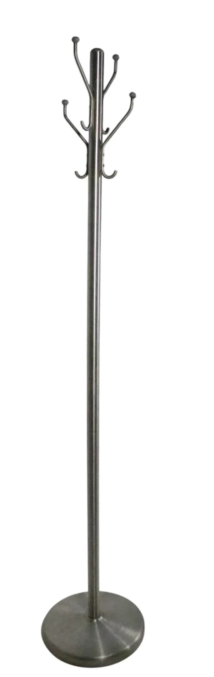 Mid 20th Century Mid Century Industrial Art Deco Aluminum Coat Hat Rack Tree Stand - 2