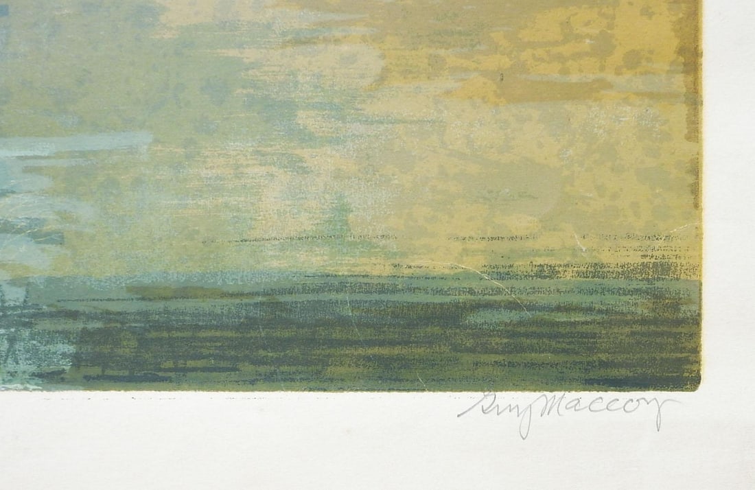 Mid 20th Century Abstract Birds Serigraph by Guy MacCoy - 3