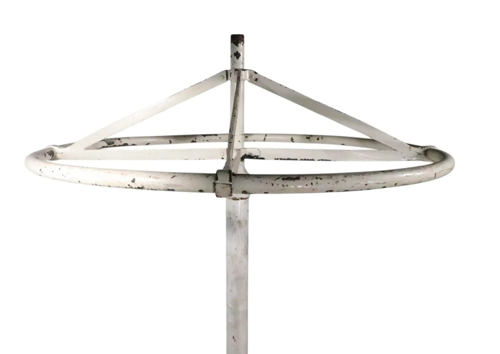 Late 19th Century Industrial Victorian Cast Iron and Steel Revolving Coat Rack Tree - 11