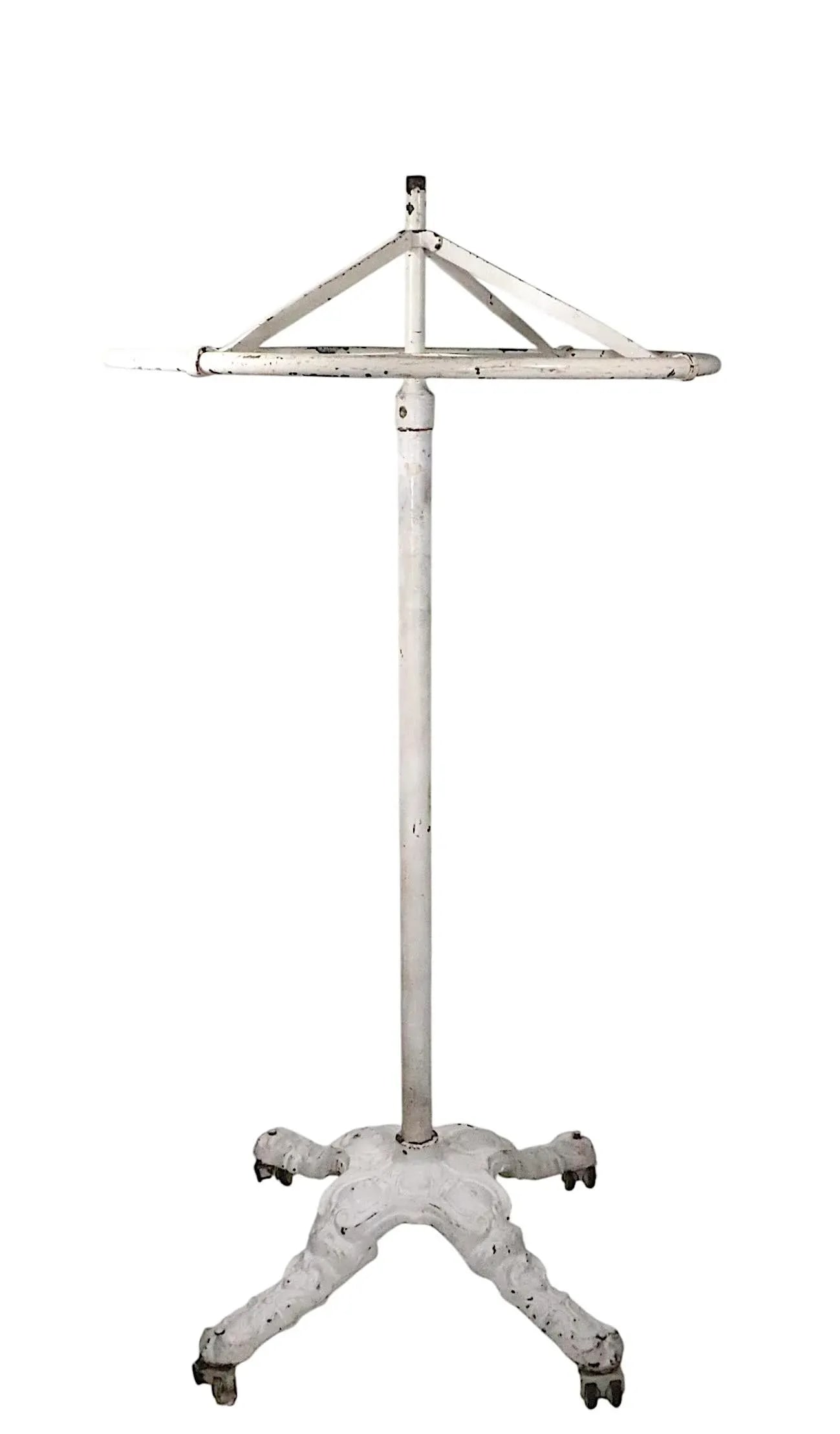 Late 19th Century Industrial Victorian Cast Iron and Steel Revolving Coat Rack Tree - 2