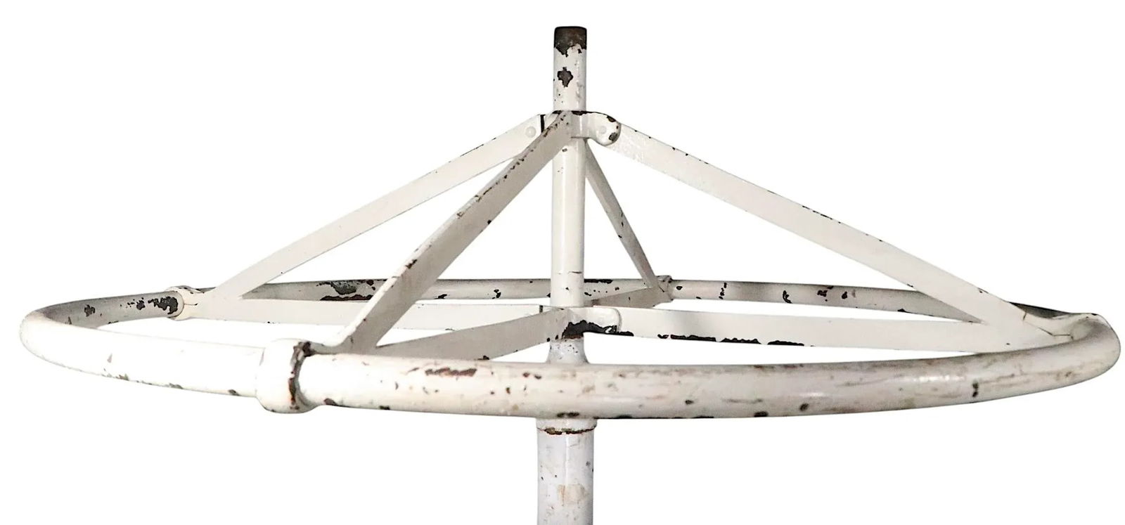 Late 19th Century Industrial Victorian Cast Iron and Steel Revolving Coat Rack Tree - 6