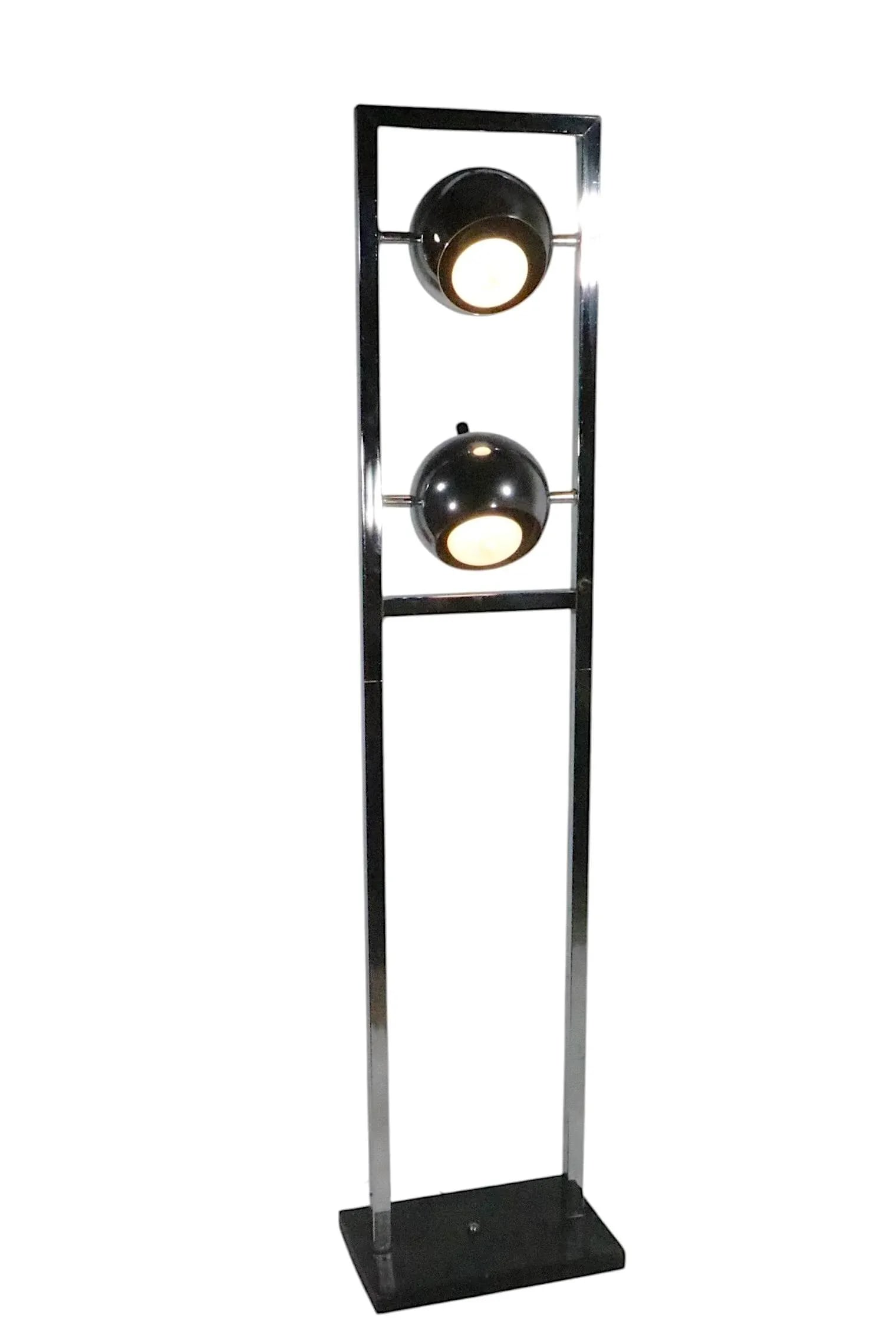 Space Age Chrome Eyeball Floor Lamp C. 1960/70's - 10