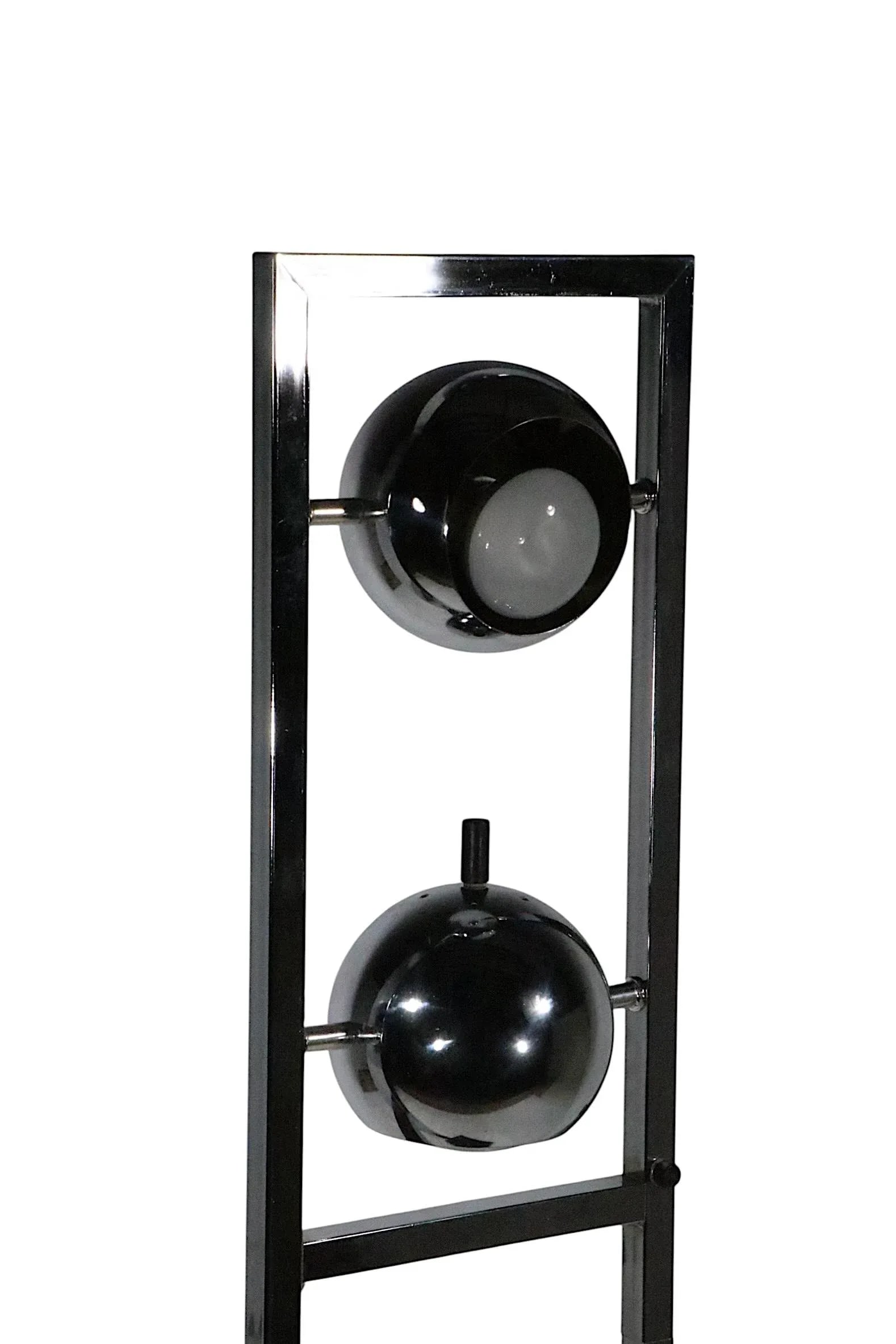 Space Age Chrome Eyeball Floor Lamp C. 1960/70's - 3