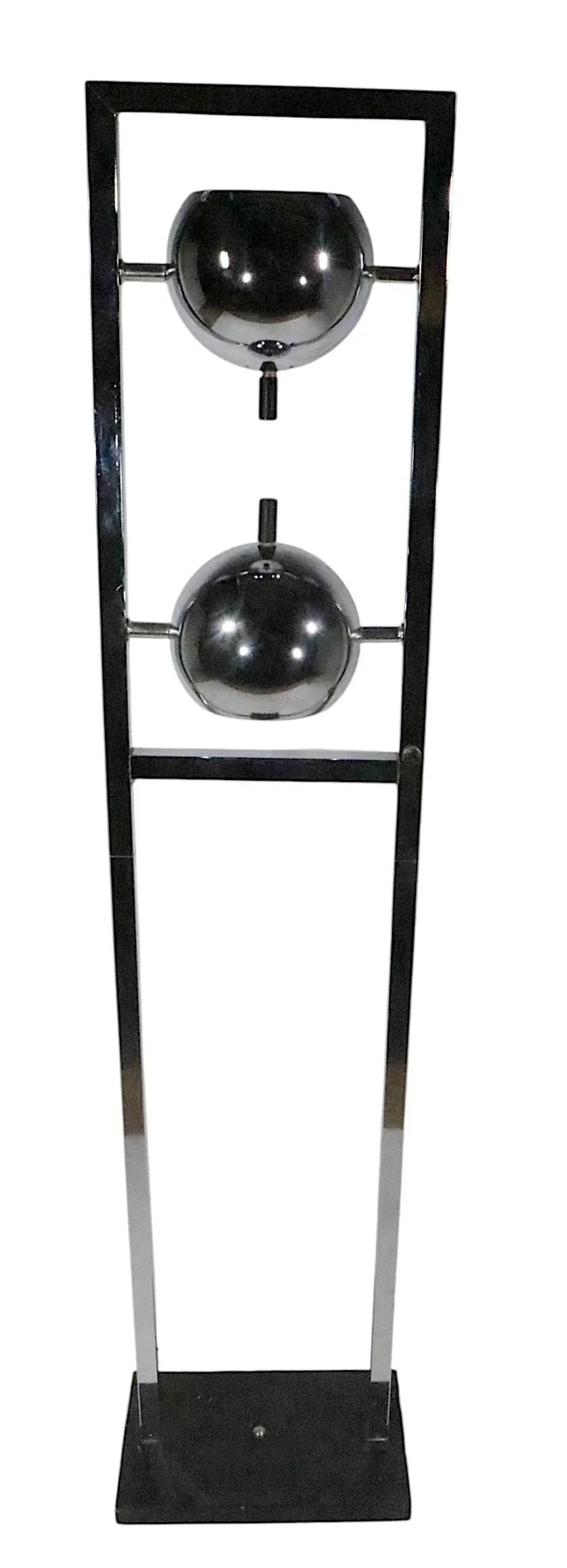 Space Age Chrome Eyeball Floor Lamp C. 1960/70's - 9