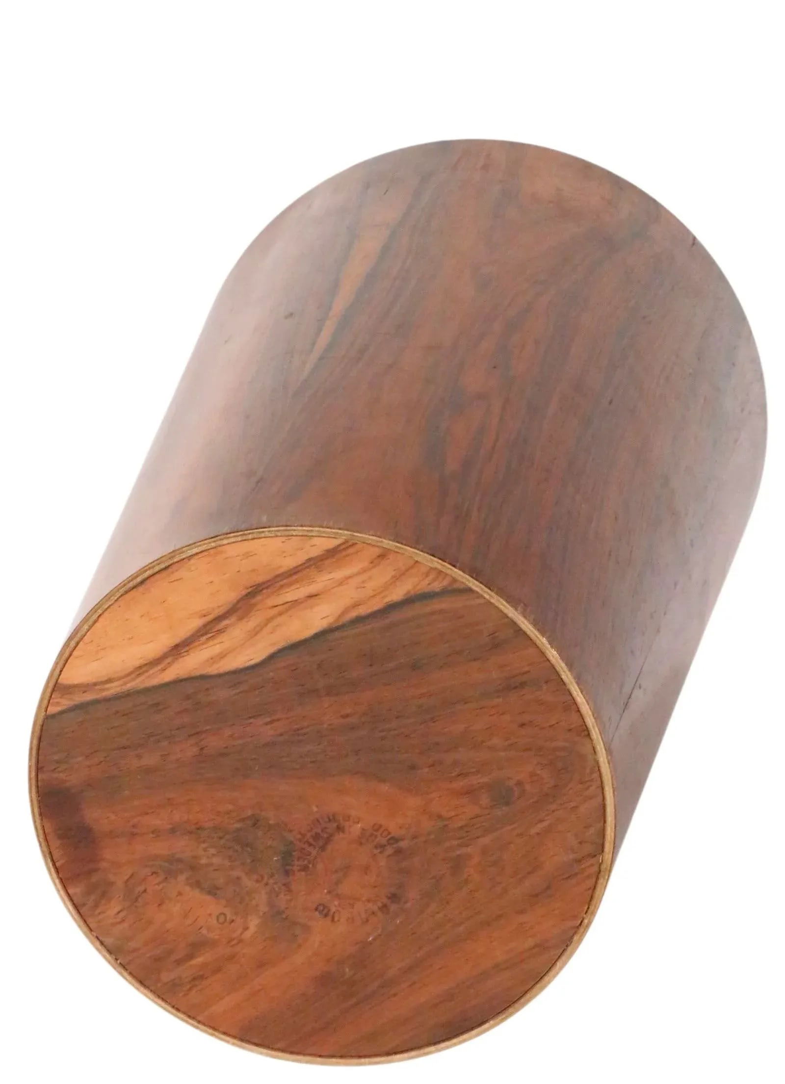 Rosewood Mid Century Wastebasket Made in Sweden by Martin Aberg for Rainbow Servex 1960's - 11