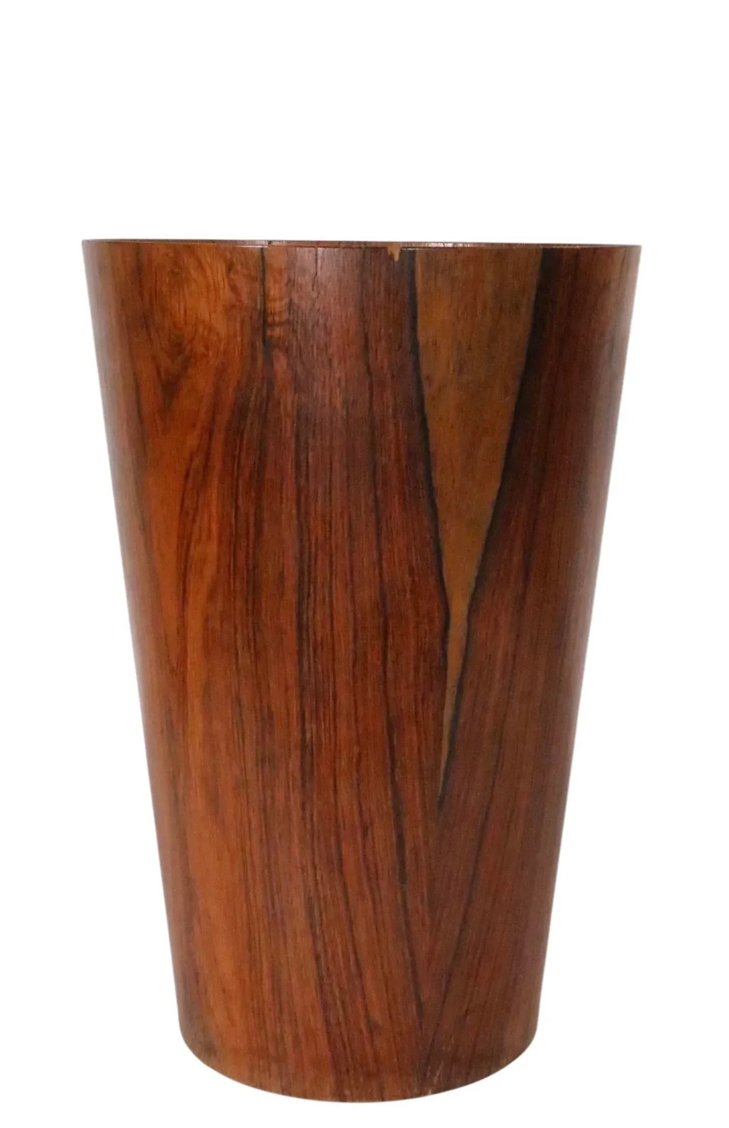 Rosewood Mid Century Wastebasket Made in Sweden by Martin Aberg for Rainbow Servex 1960's - 2