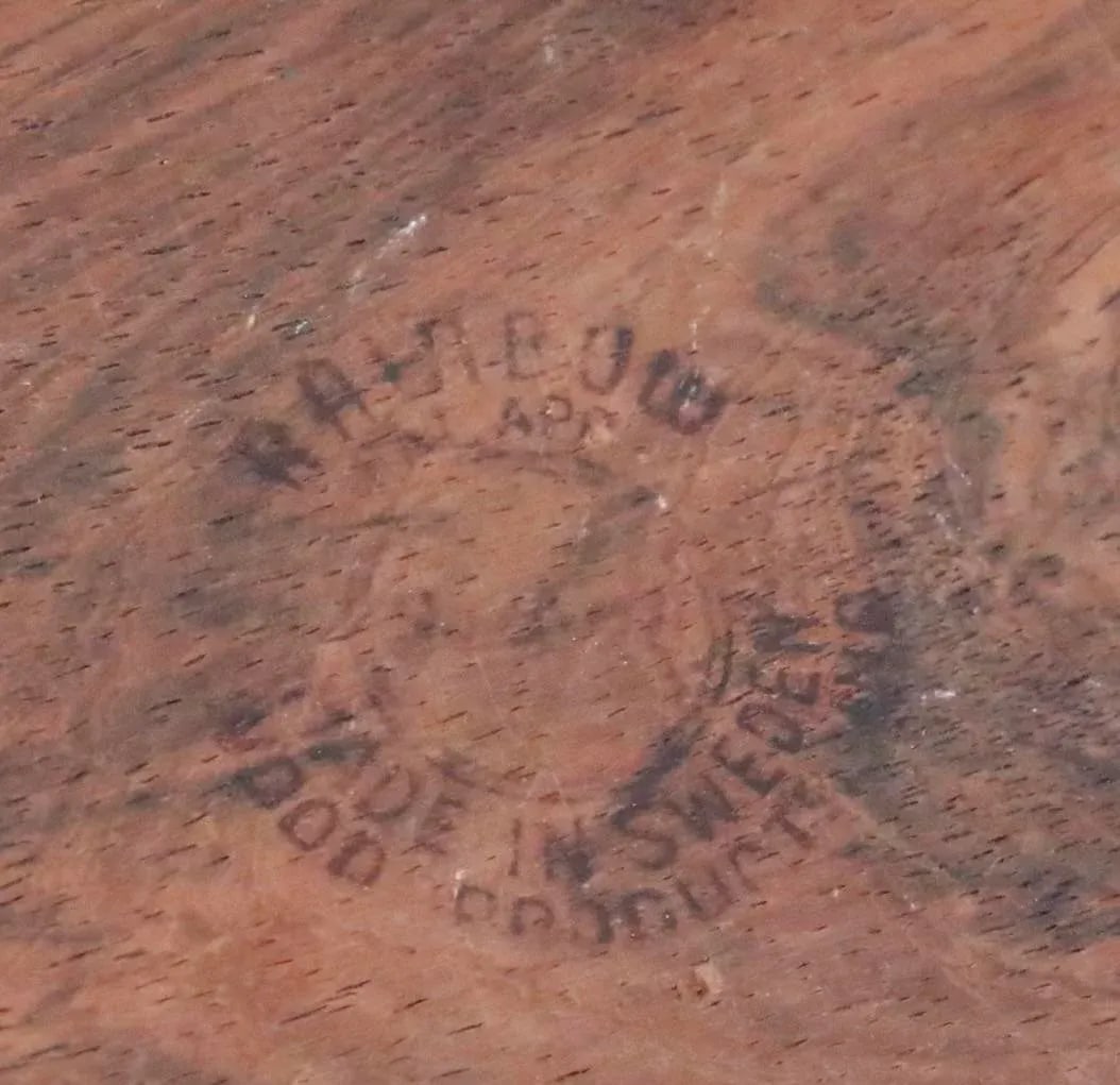 Rosewood Mid Century Wastebasket Made in Sweden by Martin Aberg for Rainbow Servex 1960's - 6