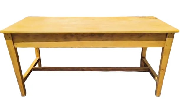 1970s Vintage French Provincial Style Pine Writing Desk - 3