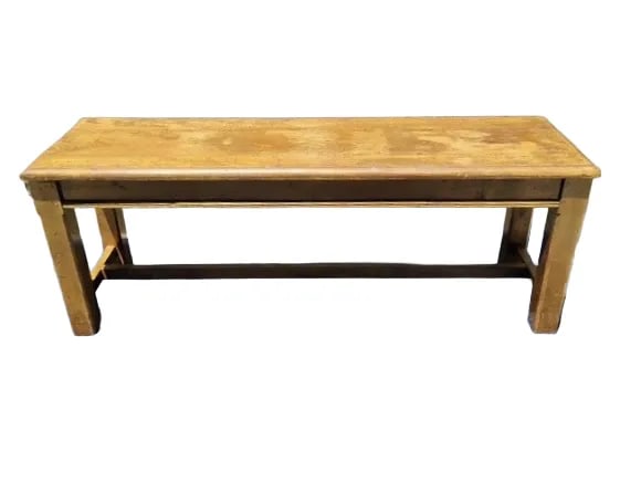 1980s Wooden Low Console Table/Bench/Children's Table - 3