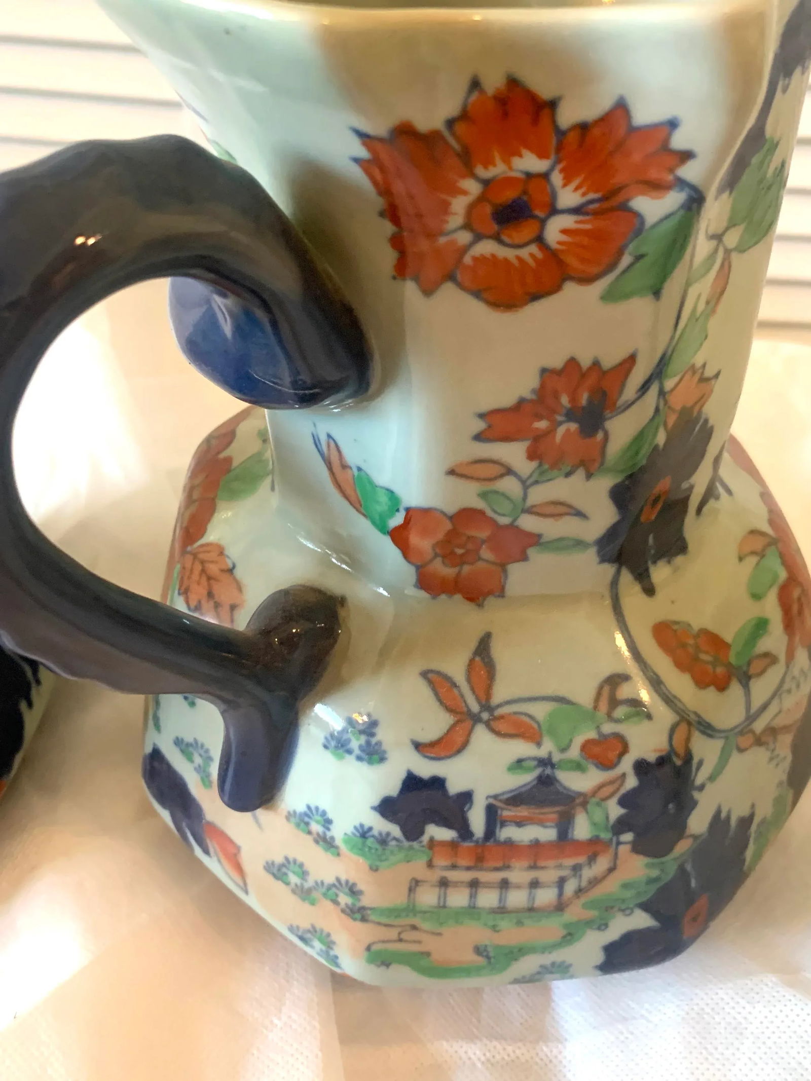 Iron Stone China Pitcher Set - 5 Pieces - 6