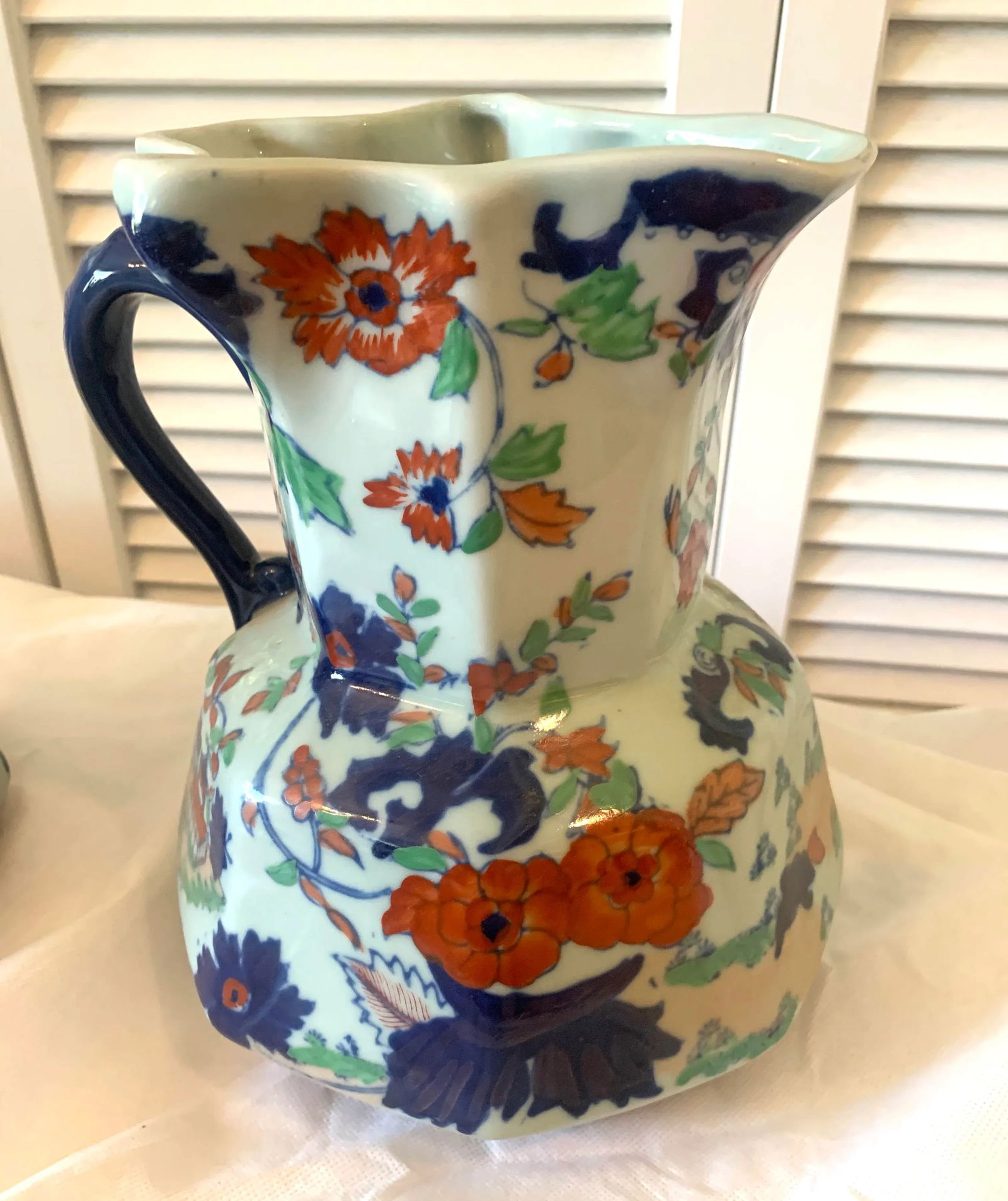 Iron Stone China Pitcher Set - 5 Pieces - 8