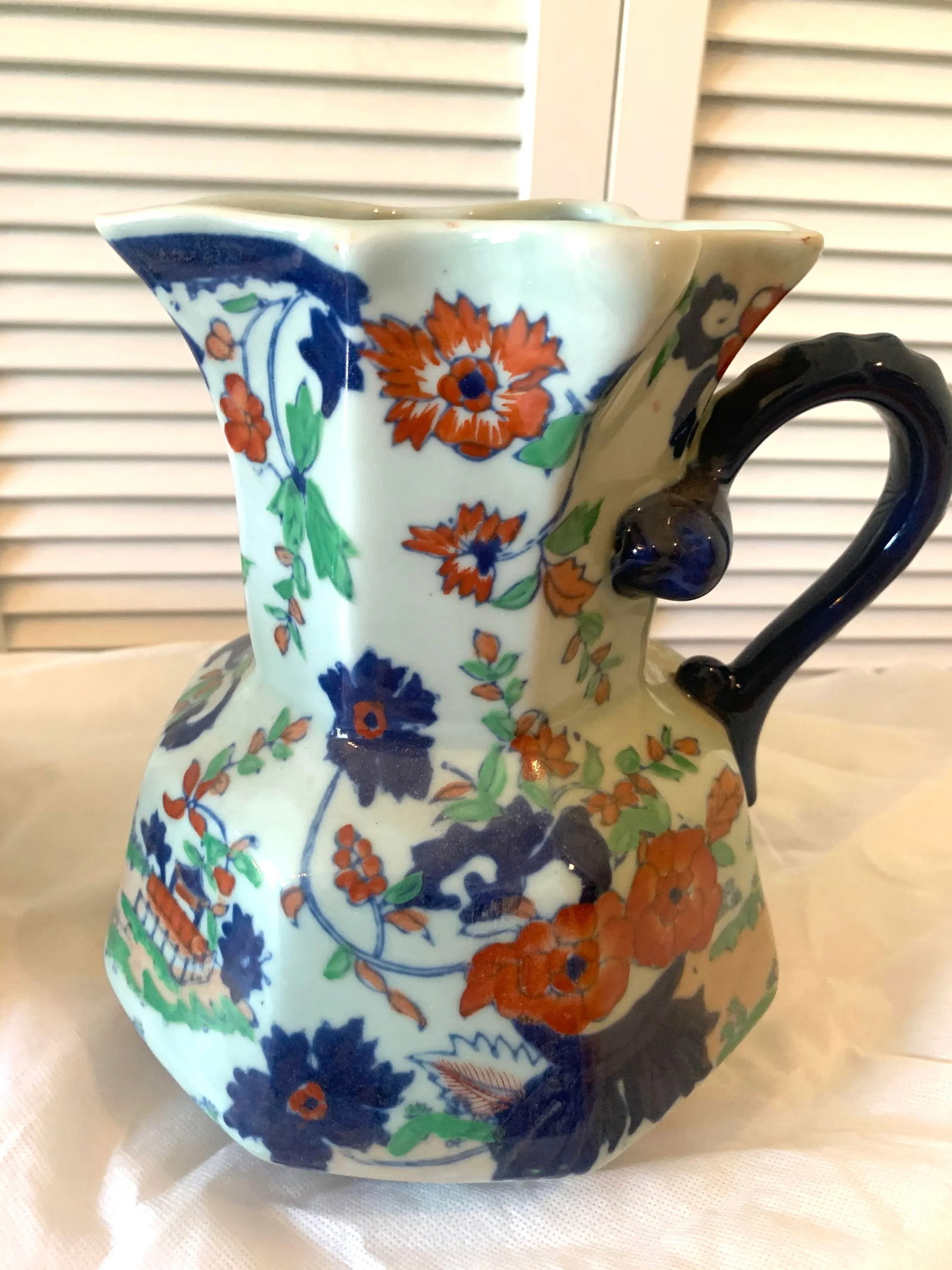 Iron Stone China Pitcher Set - 5 Pieces - 9