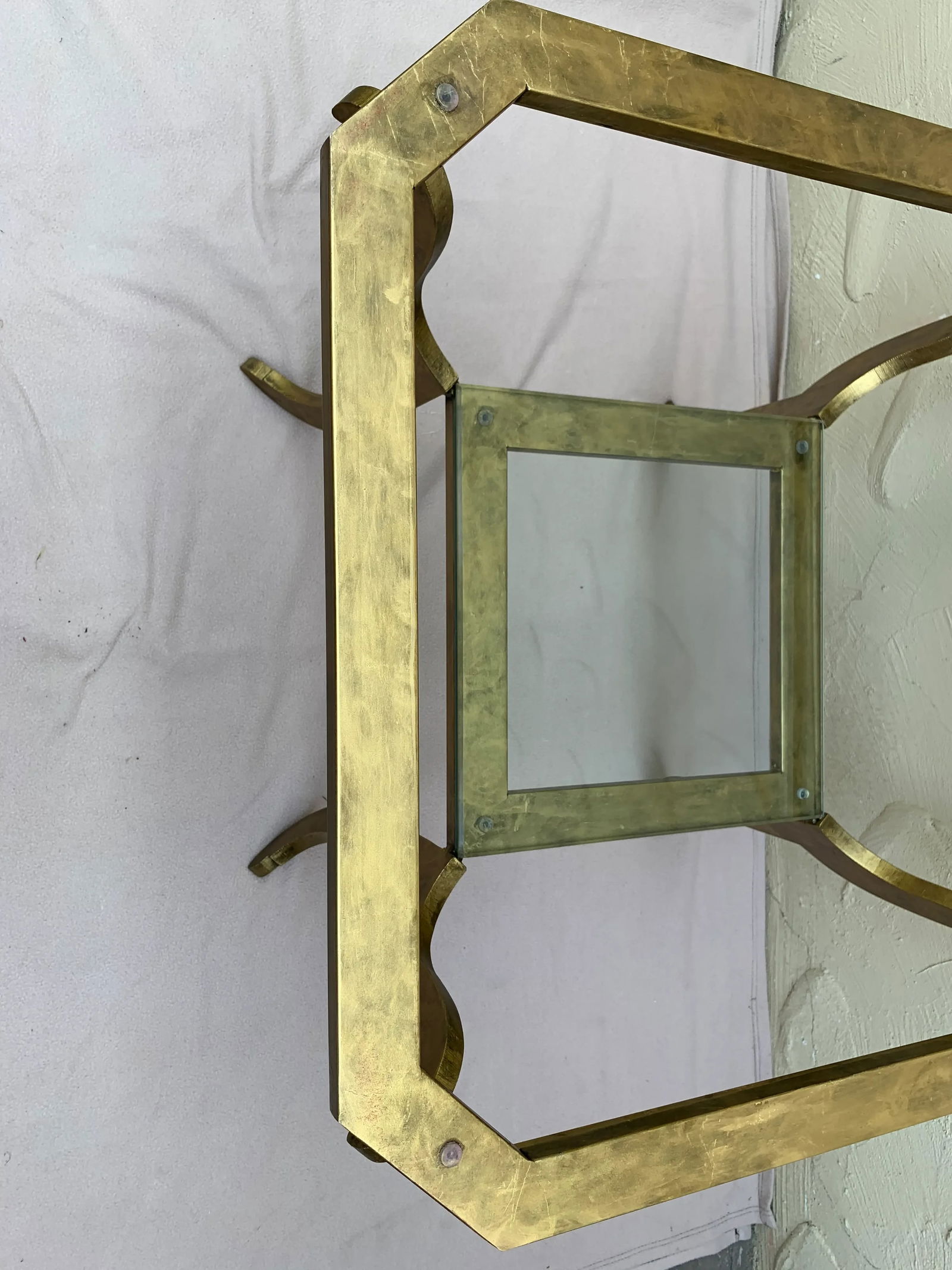 Octagon Shape Gilt Metal Center Table - 11