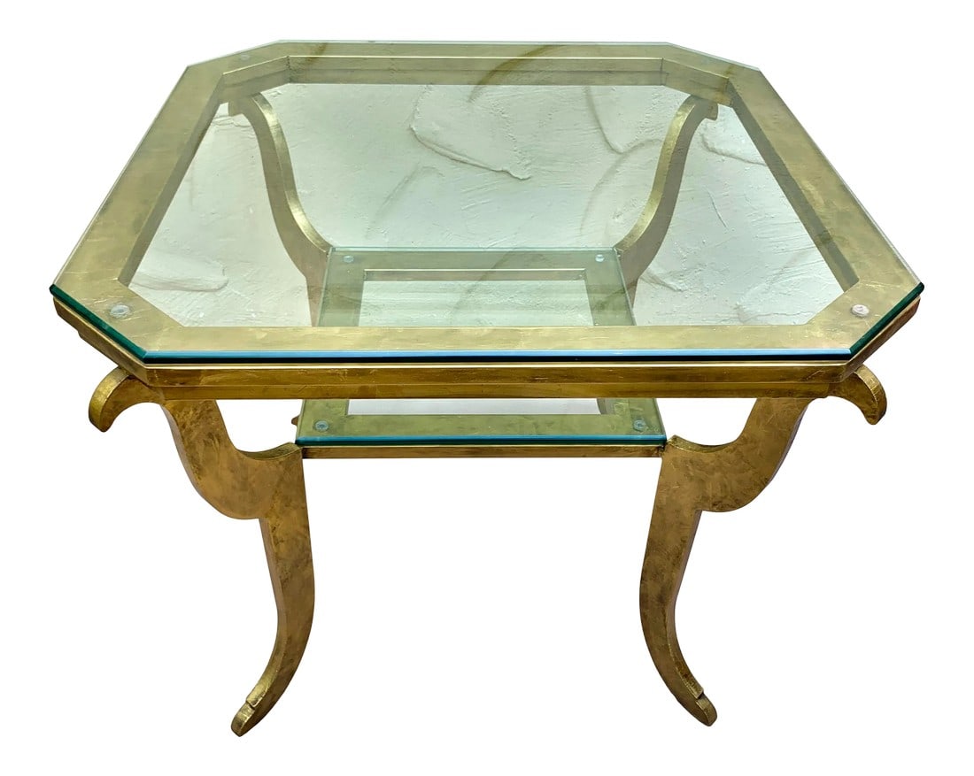 Octagon Shape Gilt Metal Center Table (1 of 12)