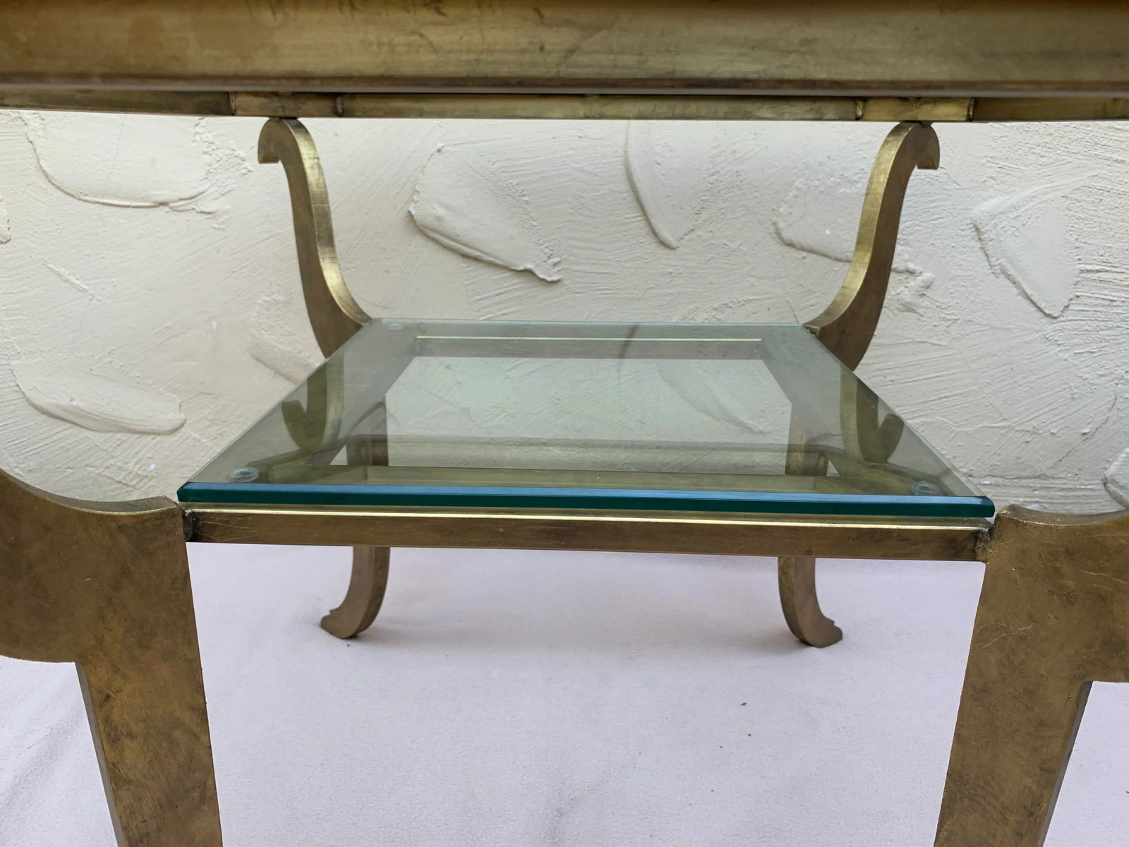 Octagon Shape Gilt Metal Center Table - 4