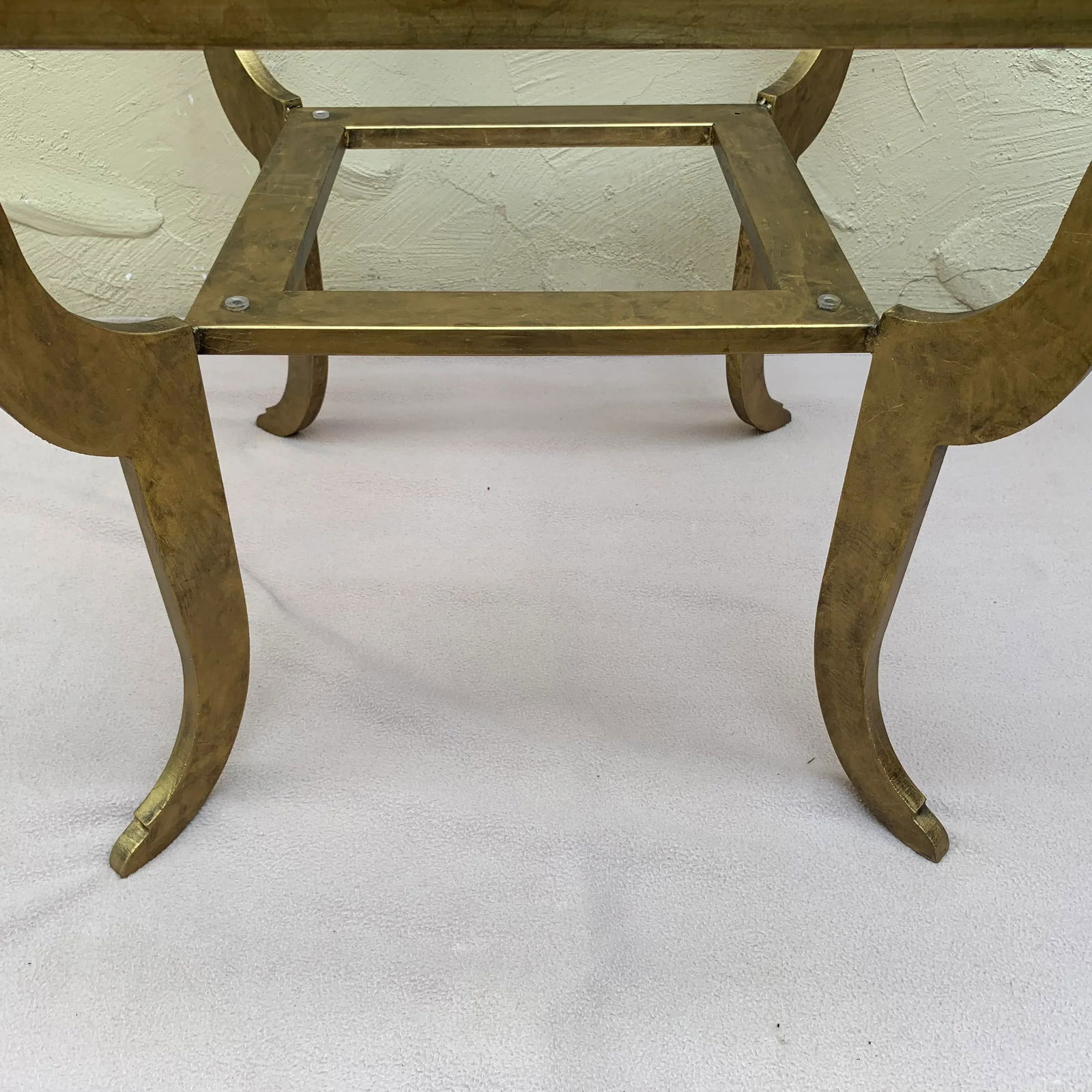 Octagon Shape Gilt Metal Center Table - 9