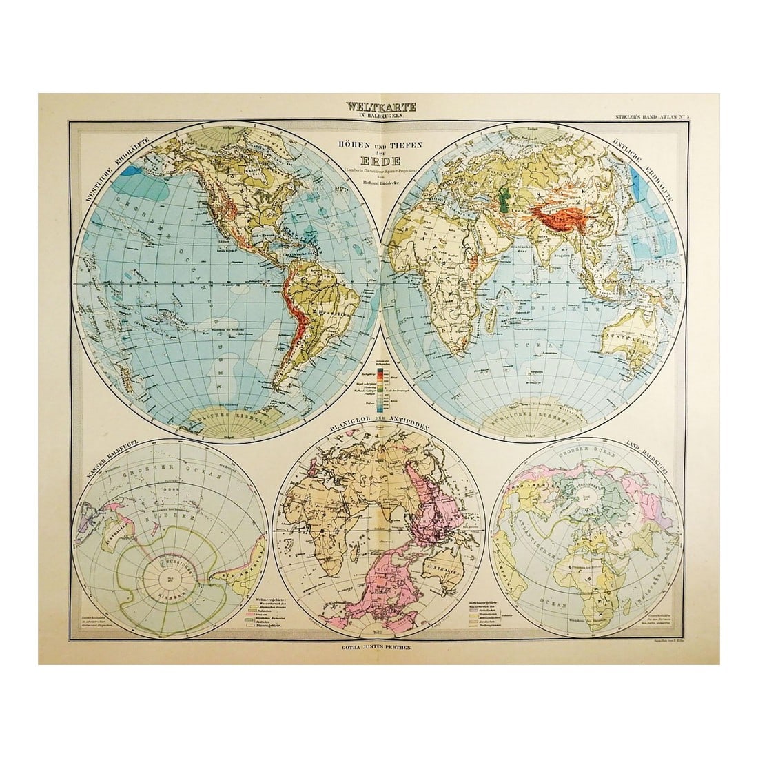 Early 20th Century Stielers Hand Atlas 100 Maps in Box (1 of 12)