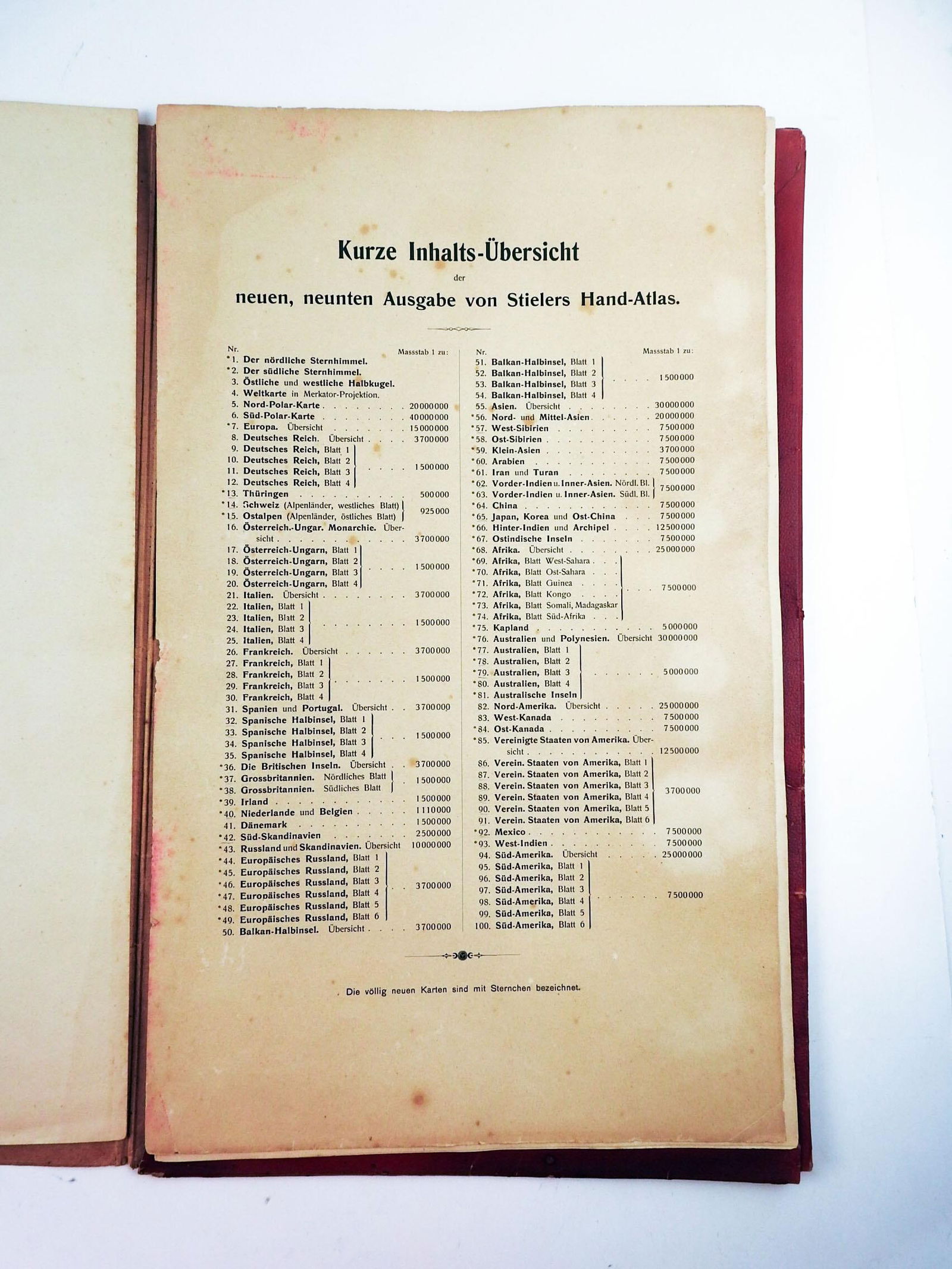Early 20th Century Stielers Hand Atlas 100 Maps in Box - 7