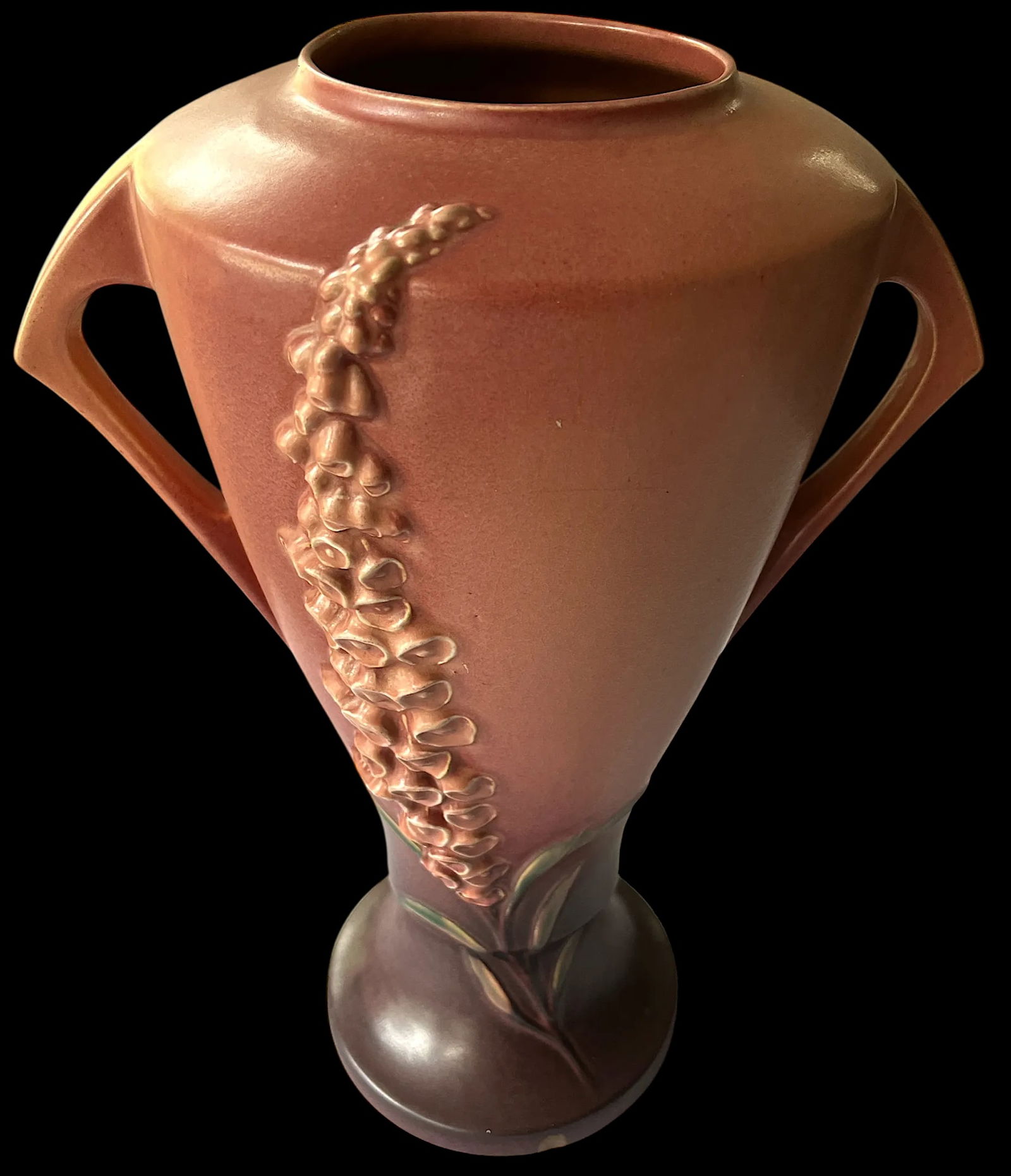 Roseville Pottery Pink Foxglove Floor Vase, Shape 55-16" Â‚Ã„Ã¬ - 2