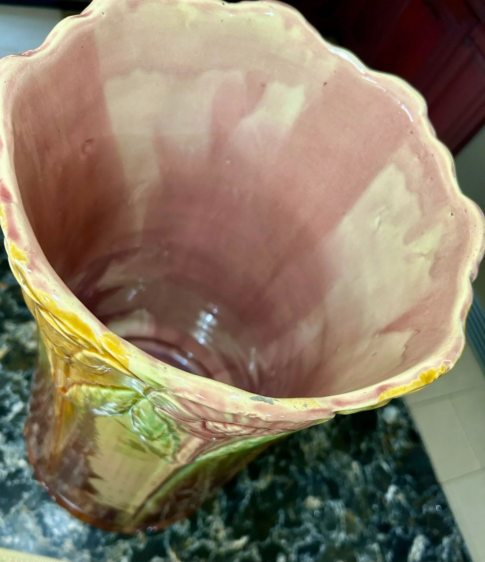 Umbrella Stand in the Style of Weller's Bedford Pattern, Early 1900's, Floral Design, Art Nouvea - 7