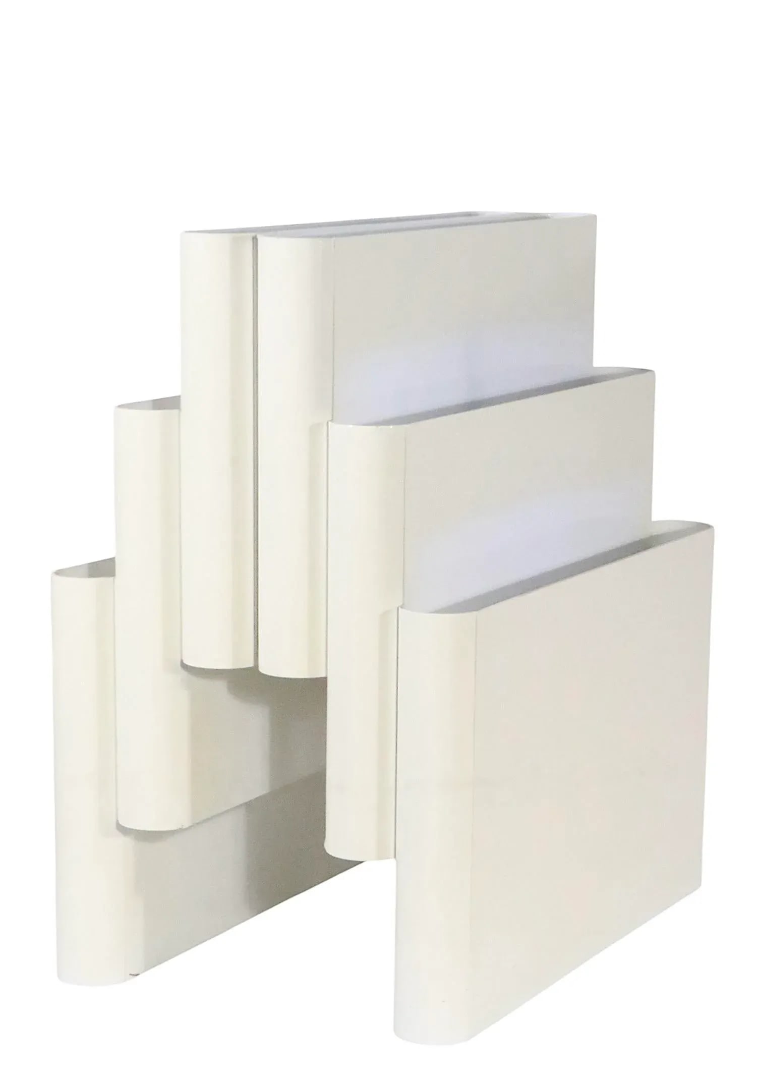 1970s Post Modern Space Age Italian Design Plastic Magazine Rack by Stoppino for Kartell - 5