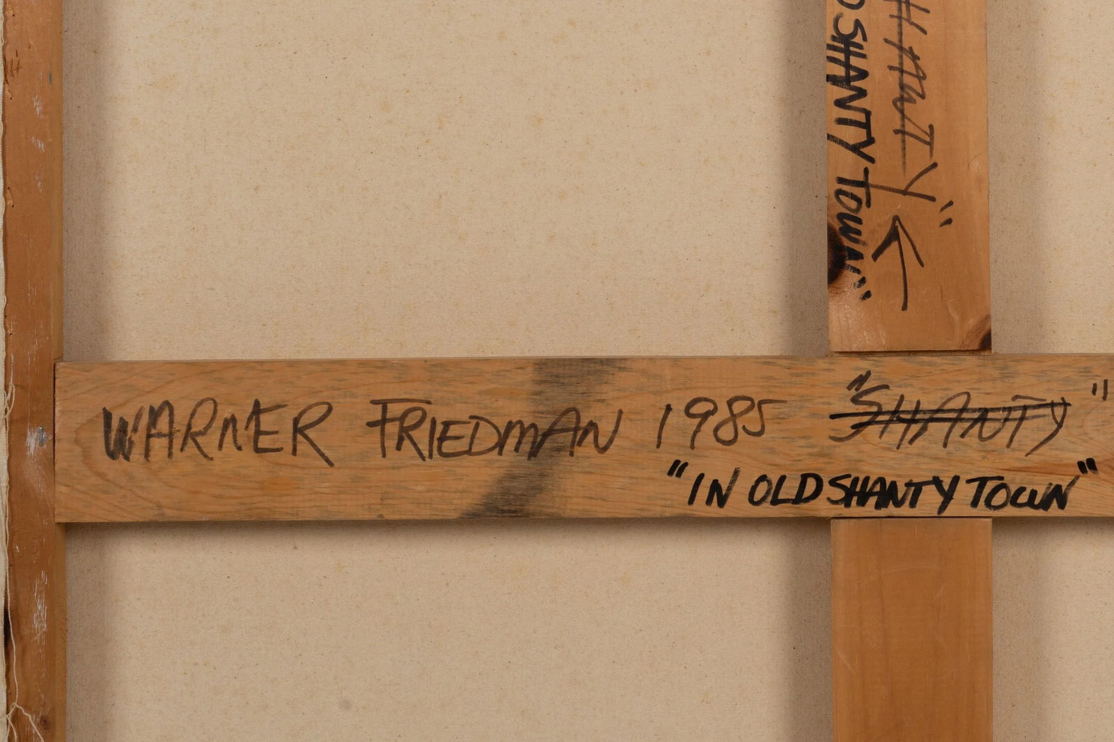 Warner Friedman Painting "In Old Shanty Town" - 7