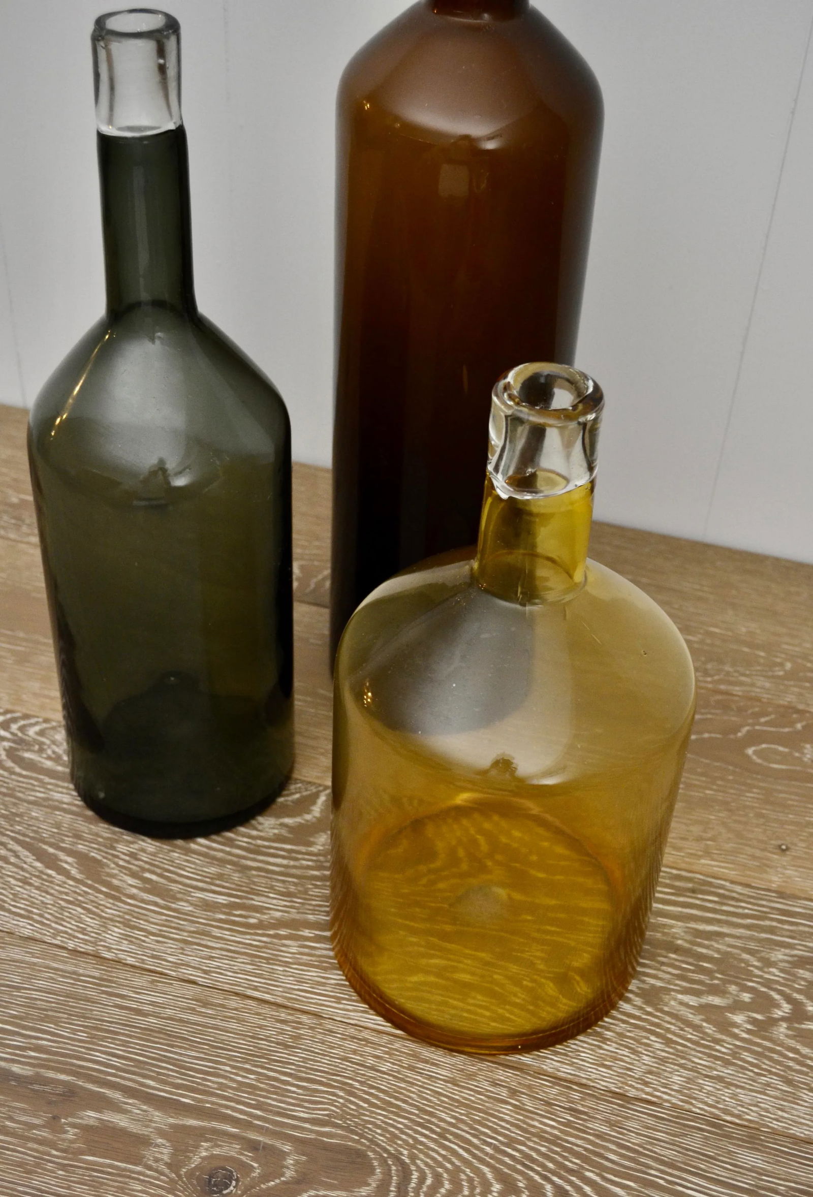 Late 20th Century Decorative Tinted Glass Display Bottles - 4