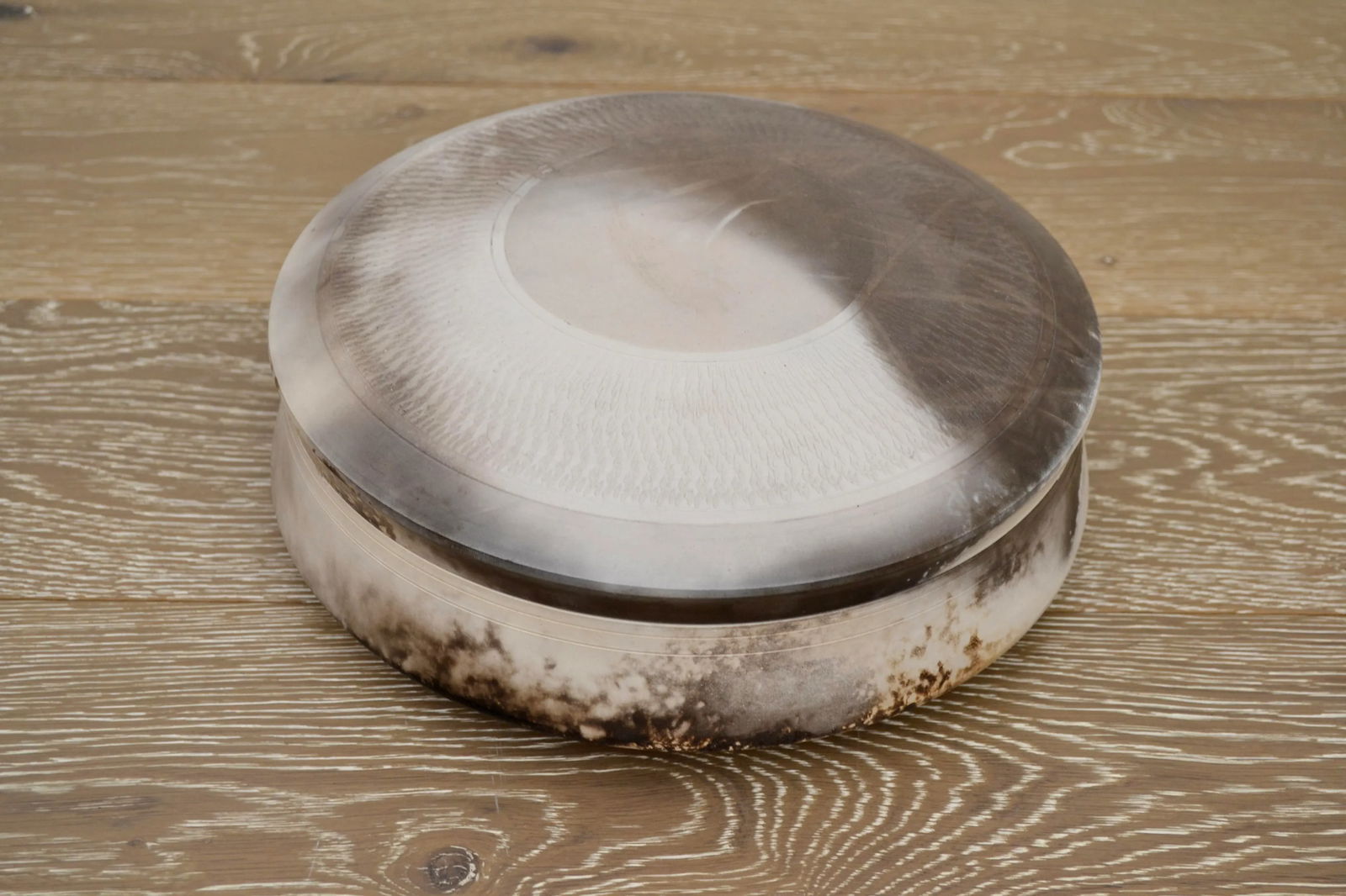 Mid Century Covered Pottery Bowl - 2