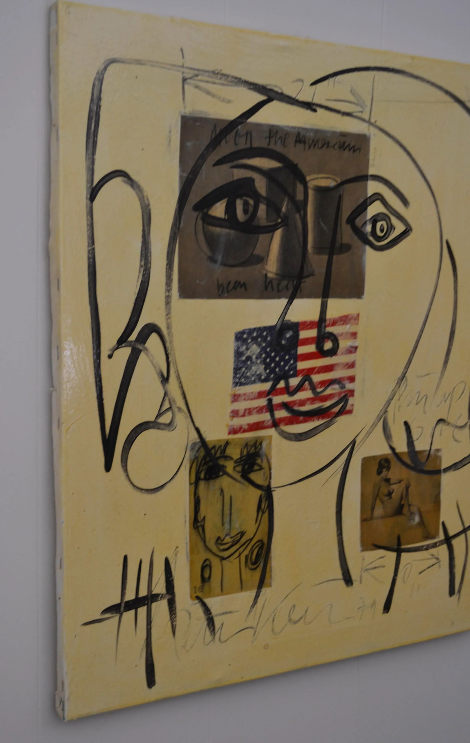 1970s Peter Keil Original Mixed Media Painting "The Moon Program" - 3