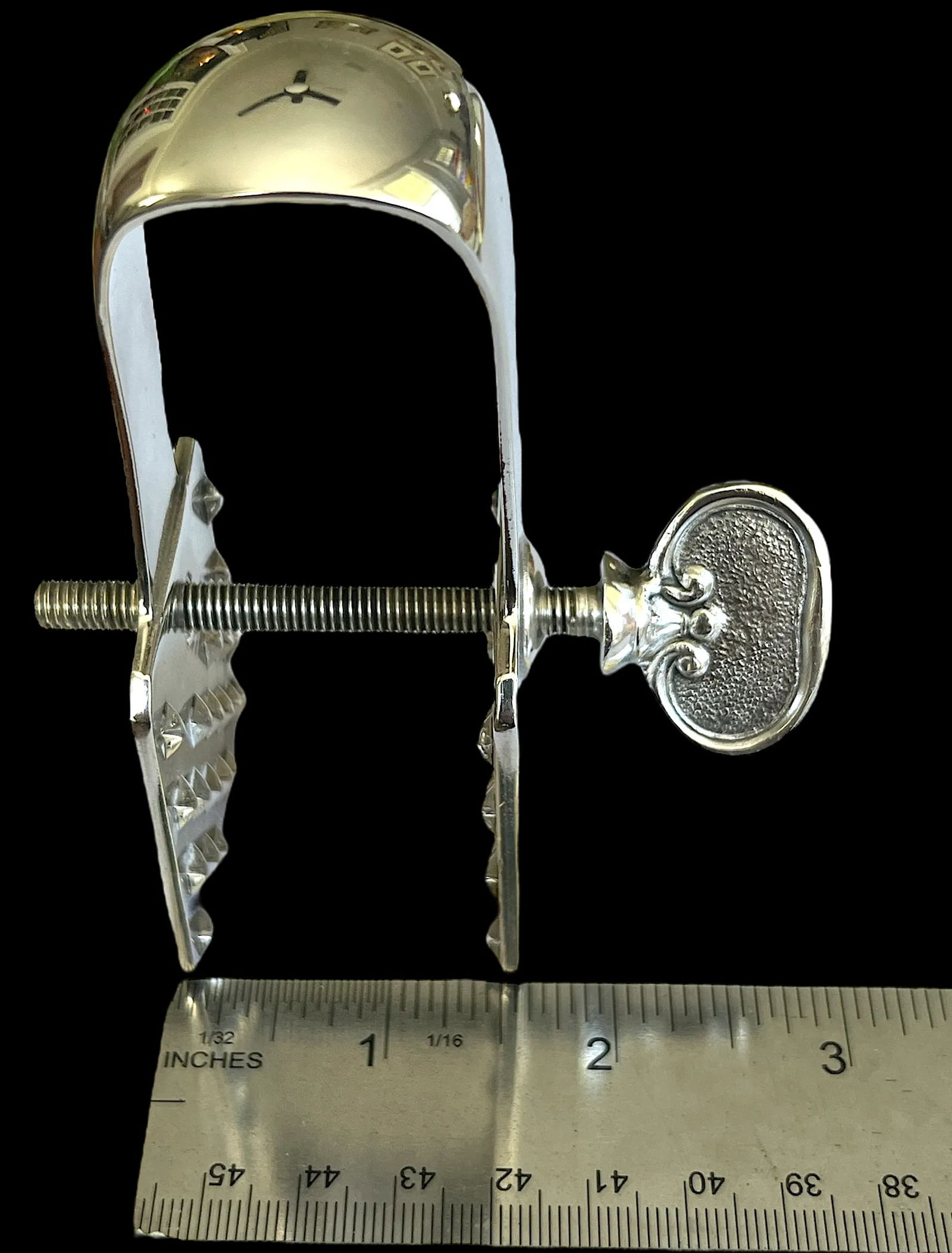 1990s Broggi Milano Classica Parmesan Cheese Tongs Holder Silver Plated Nickel - 5