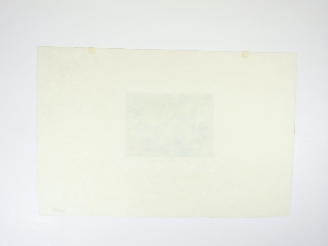 Late 20th Century Kaiko Moti Horses in Blue Aquatint Etching - 3