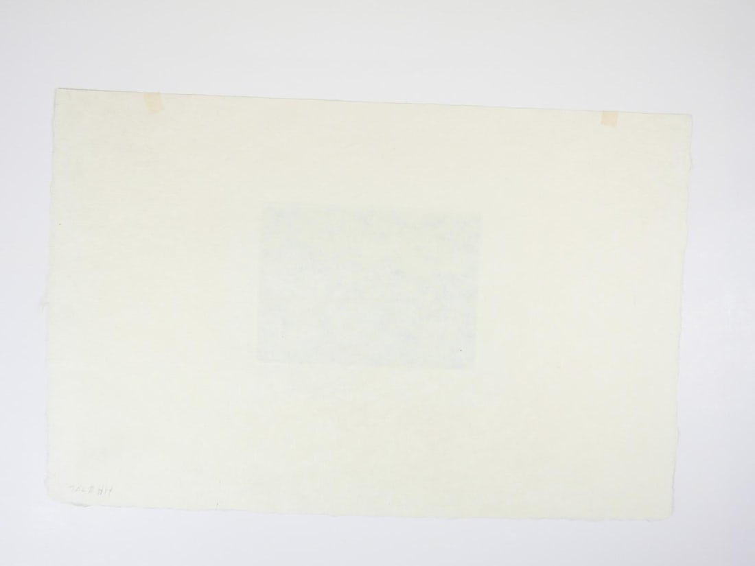 Late 20th Century Blue Kaiko Moti Horses Aquatint Etching - 3