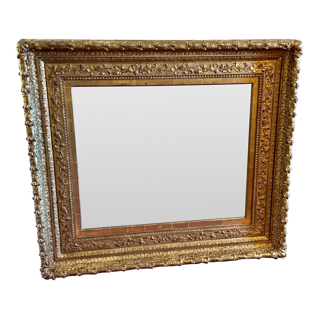 Antique Gold Grosse Frame With Beveled Mirror (1 of 15)