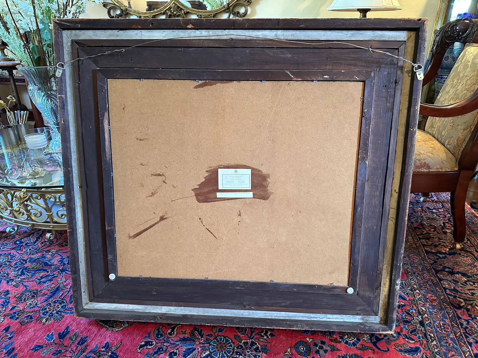 Antique Gold Grosse Frame With Beveled Mirror - 4