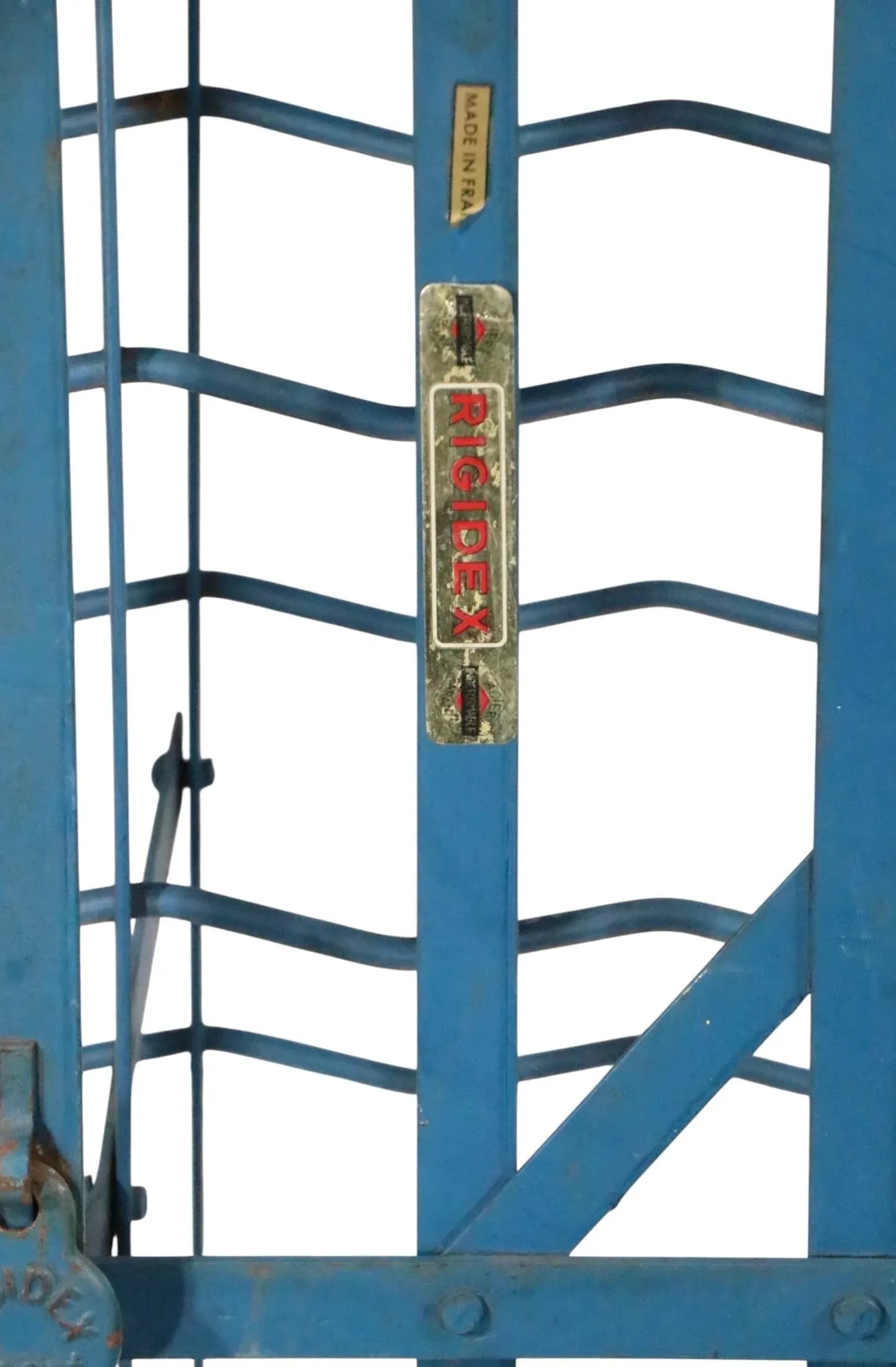 1930s Industrial French Iron Wine Rack by Rigidex - 6