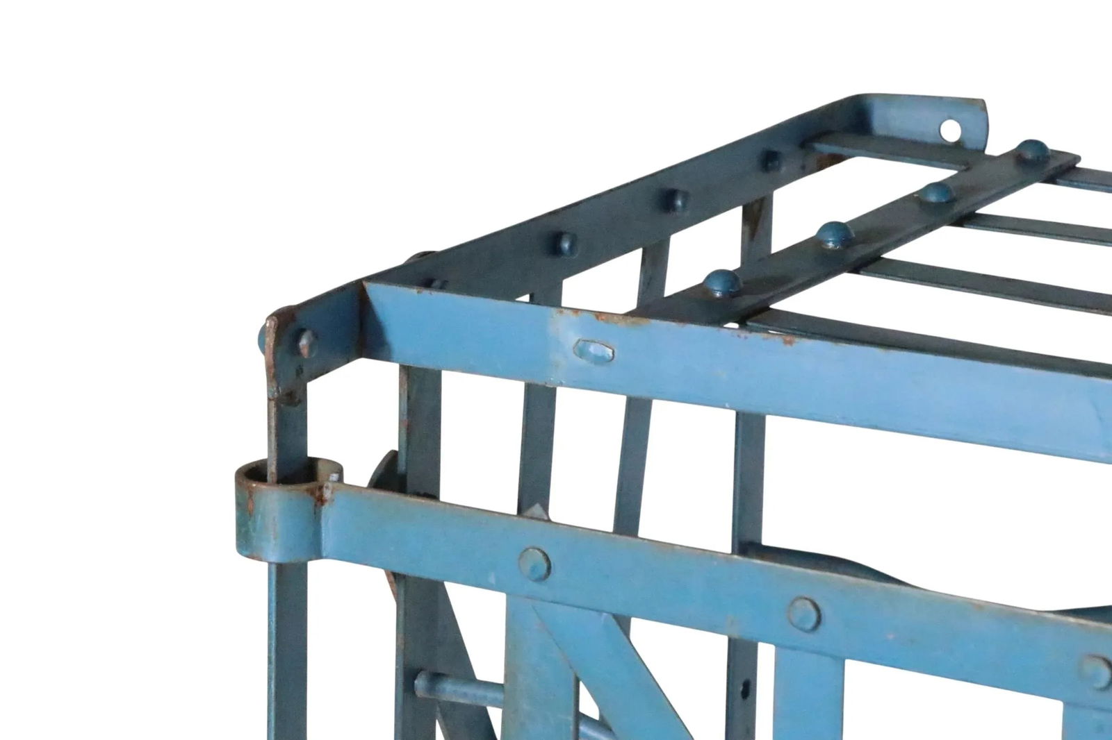 1930s Industrial French Iron Wine Rack by Rigidex - 7