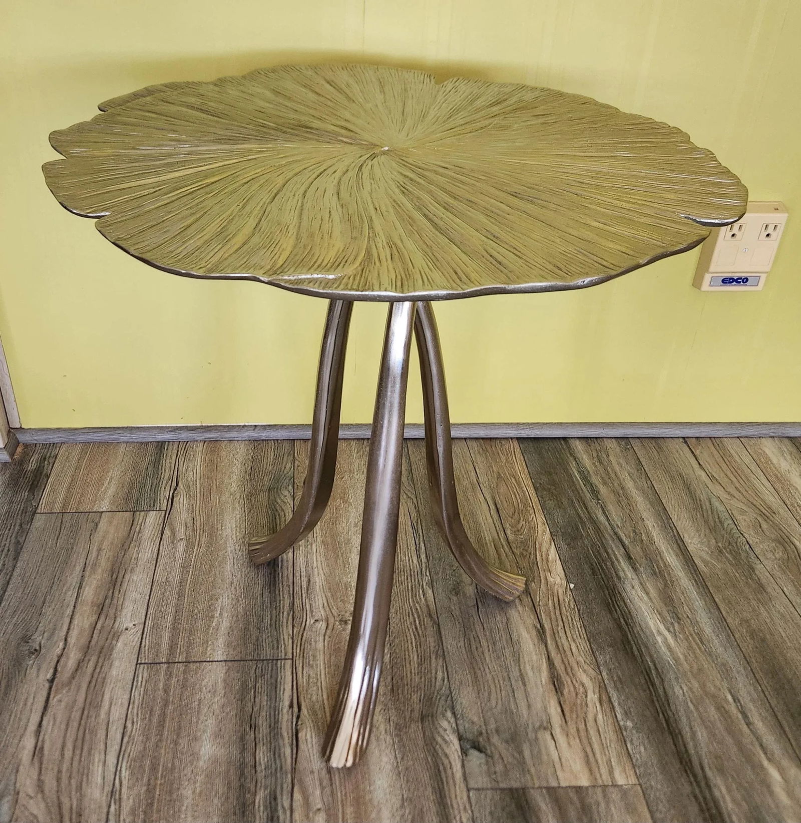 Bernhardt Annabella Stainless Steel Gingko End Table - 2