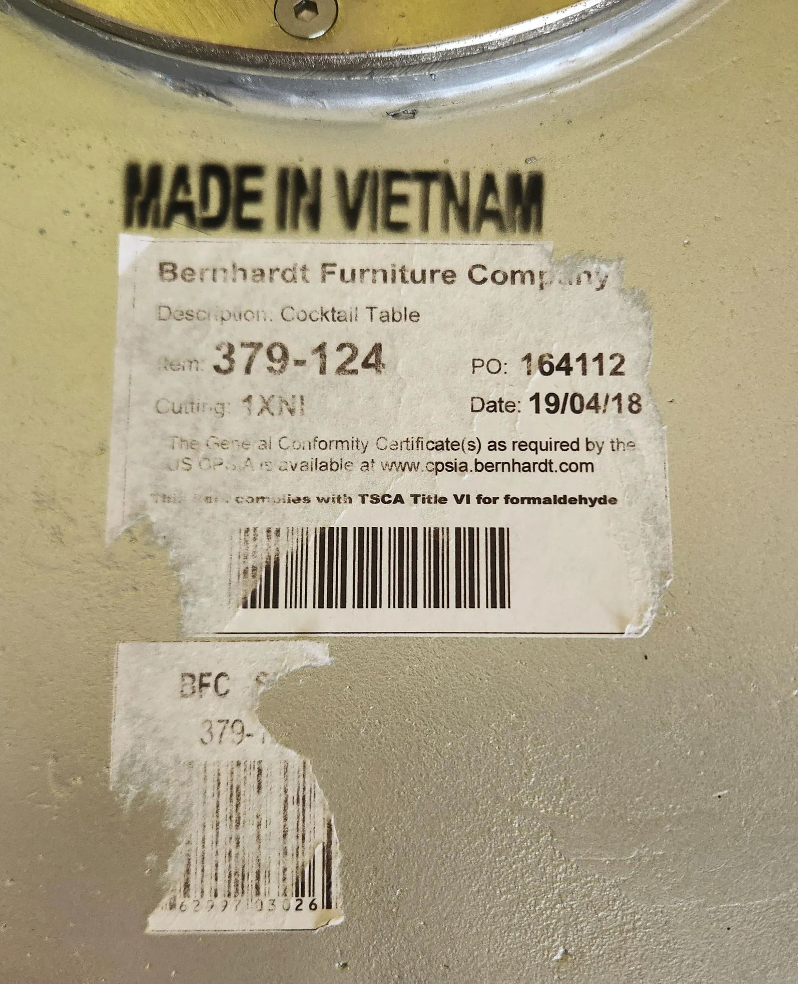 Bernhardt Annabella Stainless Steel Gingko End Table - 8